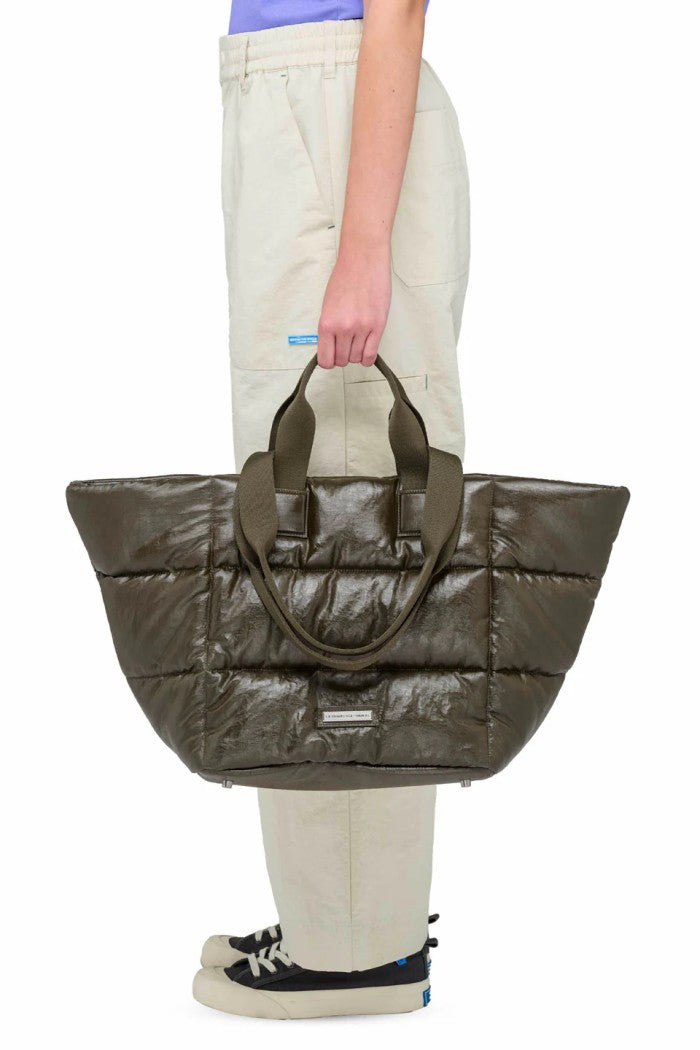 Beyond The Vines BTV Glazed Poofy Trapeze Bag - Mrs. Porter