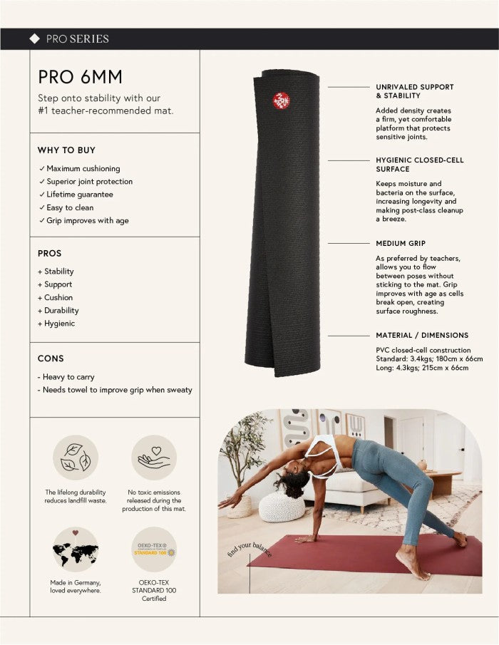 Manduka PRO 6mm Yoga Mat - Mrs. Porter