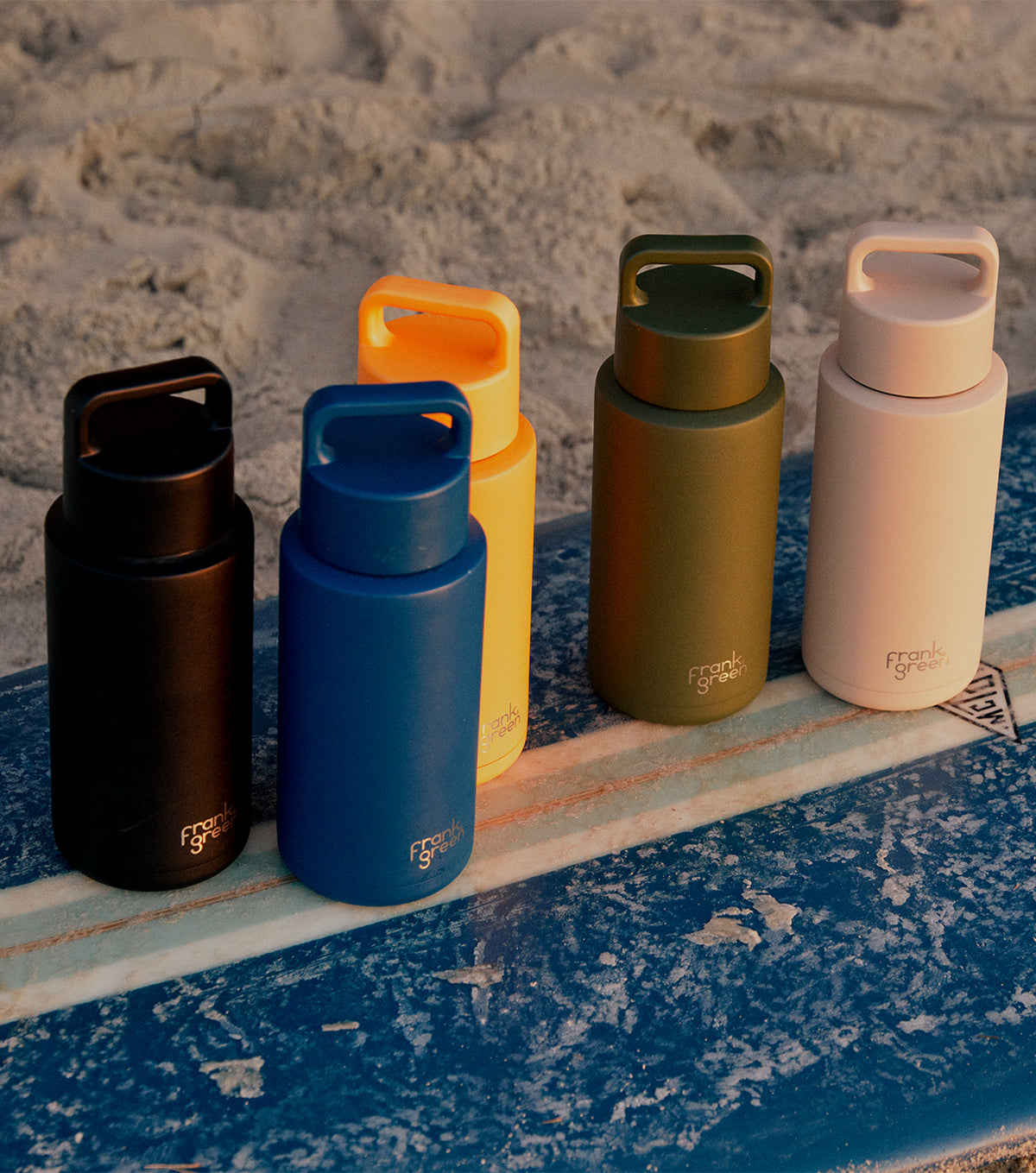 frank green Ceramic Reusable Bottle with Grip Lid (34oz/1000ml) Grip Finish