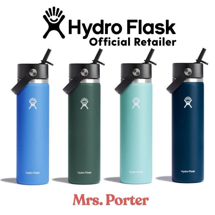 Hydro Flask Tumbler 24oz (710ml) Wide Mouth with Flex Straw Cap - Mrs. Porter