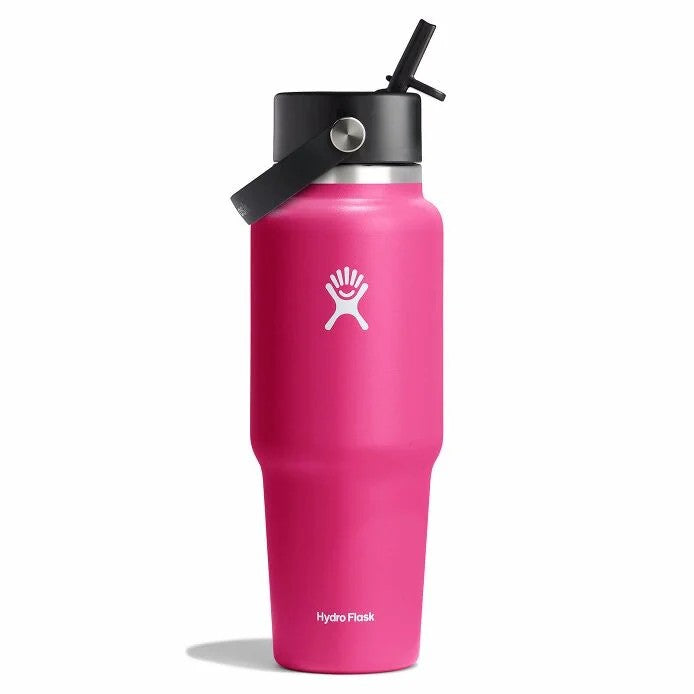 Hydro Flask 32oz (946ml) Wide Mouth Travel Bottle with Flex Straw Cap - Mrs. Porter