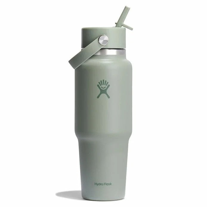 Hydro Flask 32oz (946ml) Wide Mouth Travel Bottle with Flex Straw Cap - Mrs. Porter