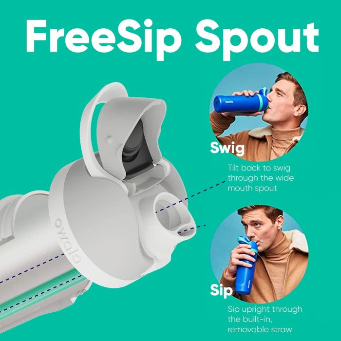 Owala Kids FreeSip 16oz (475ml) Insulated Stainless-Steel Water Bottle - Mrs. Porter