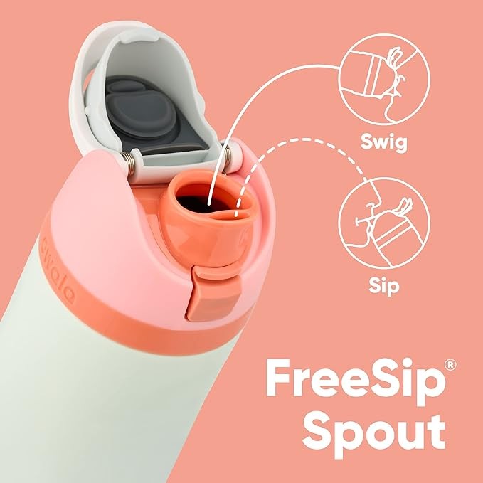 Owala Kids FreeSip 16oz (475ml) Insulated Stainless-Steel Water Bottle - Mrs. Porter
