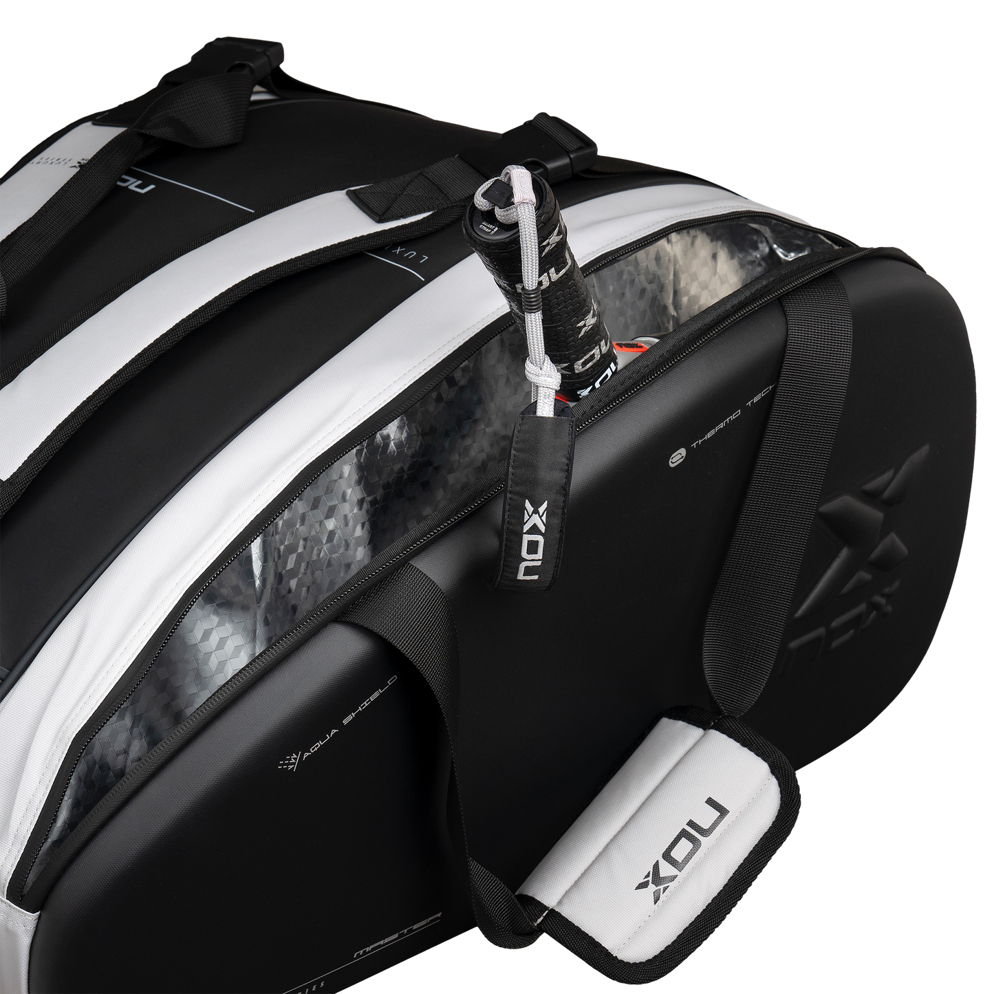 NOX LUXURY MASTER SERIES BLACK/WHITE RACKET BAG PADEL BAG