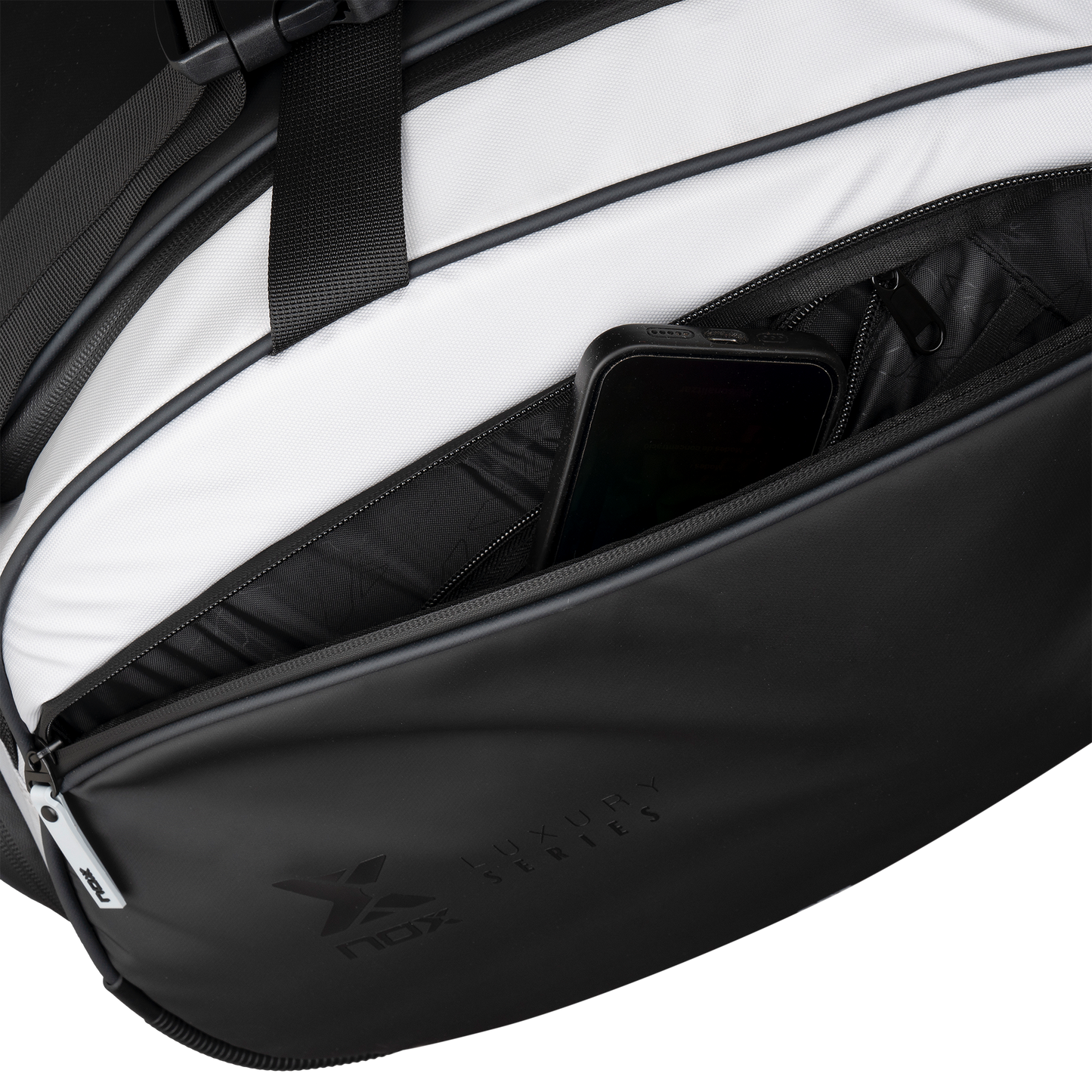 NOX LUXURY MASTER SERIES BLACK/WHITE RACKET BAG PADEL BAG