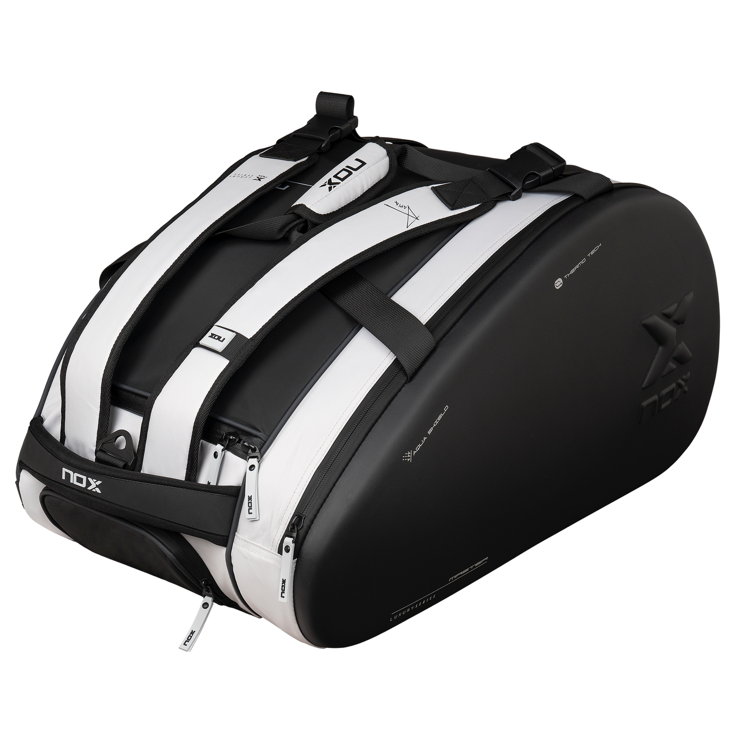 NOX LUXURY MASTER SERIES BLACK/WHITE RACKET BAG PADEL BAG