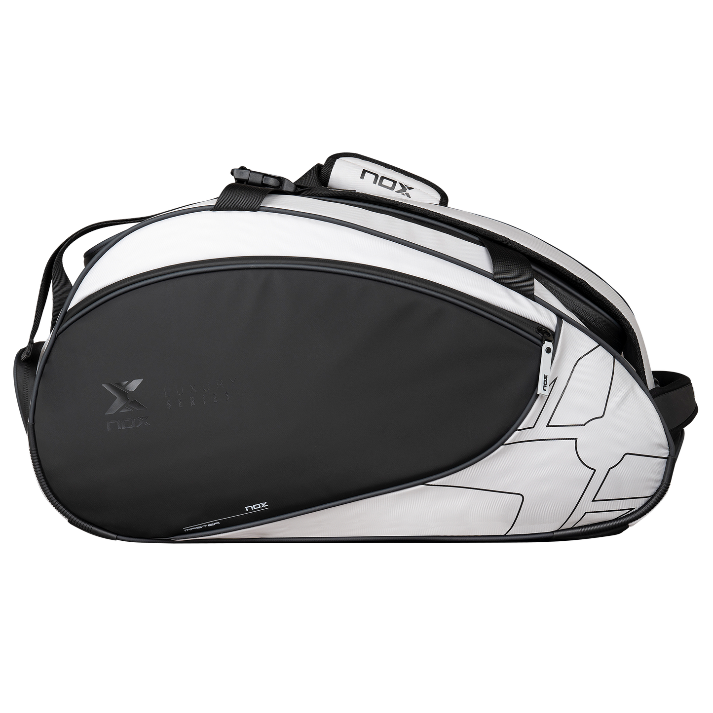 NOX LUXURY MASTER SERIES BLACK/WHITE RACKET BAG PADEL BAG