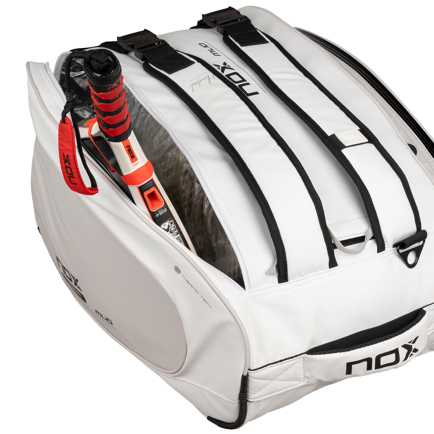 NOX ML10 TEAM WHITE/GRAY RACKET BAG PADEL BAG