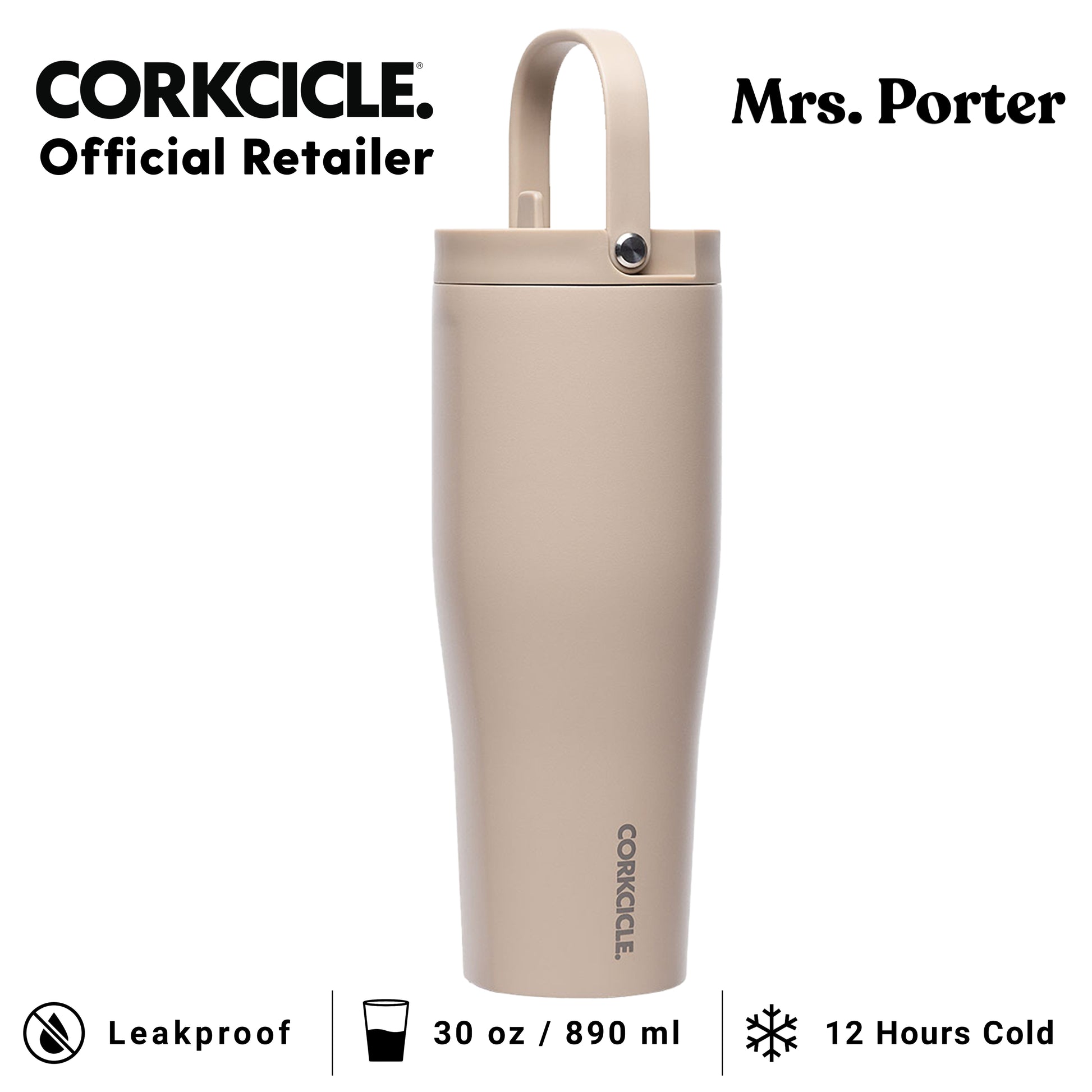 CORKCICLE Go Cup XL 30oz Stainless Steel - Mrs. Porter