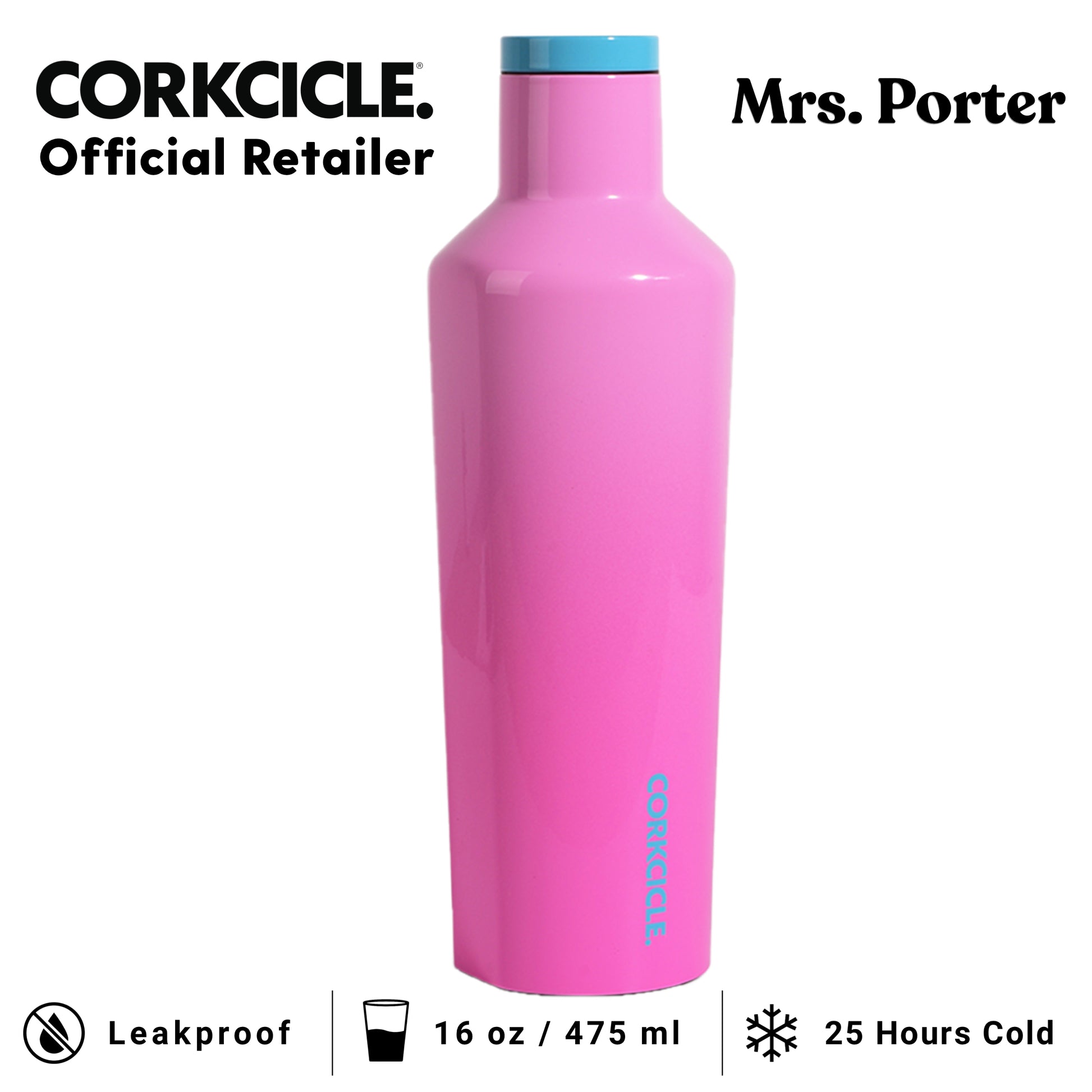 CORKCICLE Canteen 16oz Stainless Water Bottles - Mrs. Porter