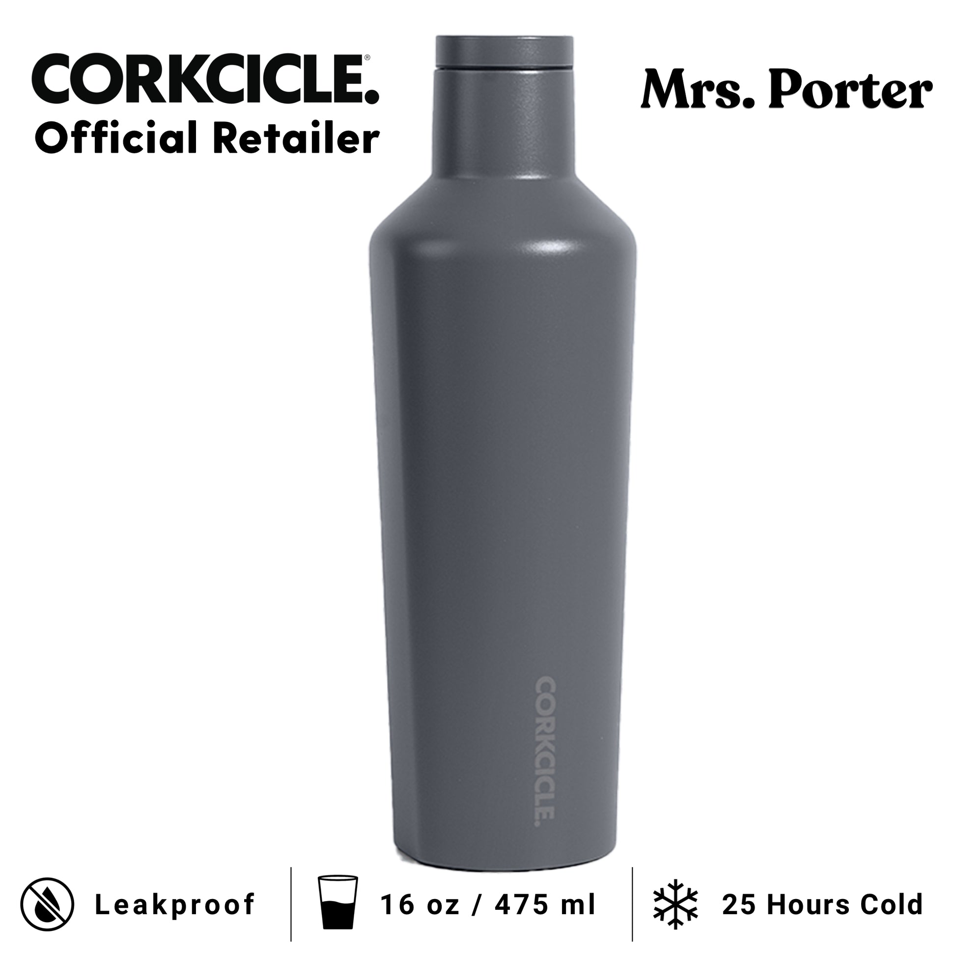 CORKCICLE Canteen 16oz Stainless Water Bottles - Mrs. Porter