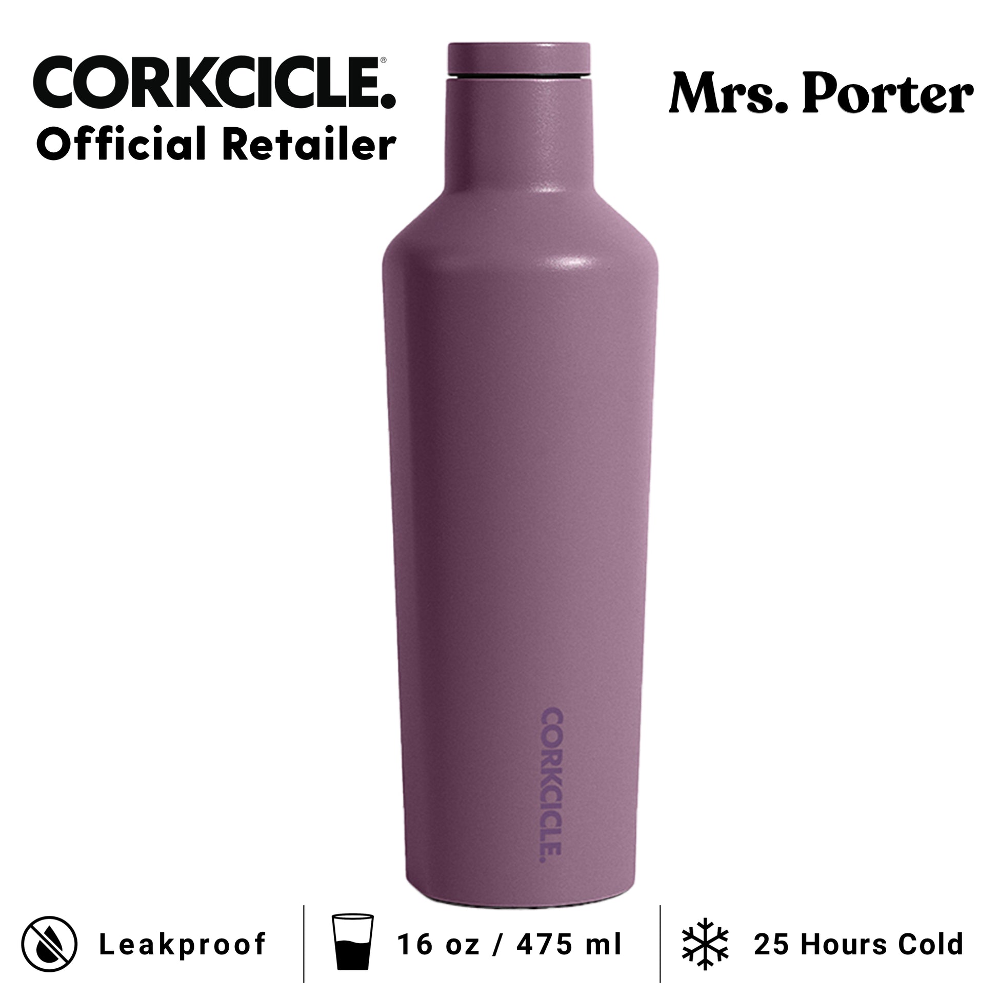 CORKCICLE Canteen 16oz Stainless Water Bottles - Mrs. Porter