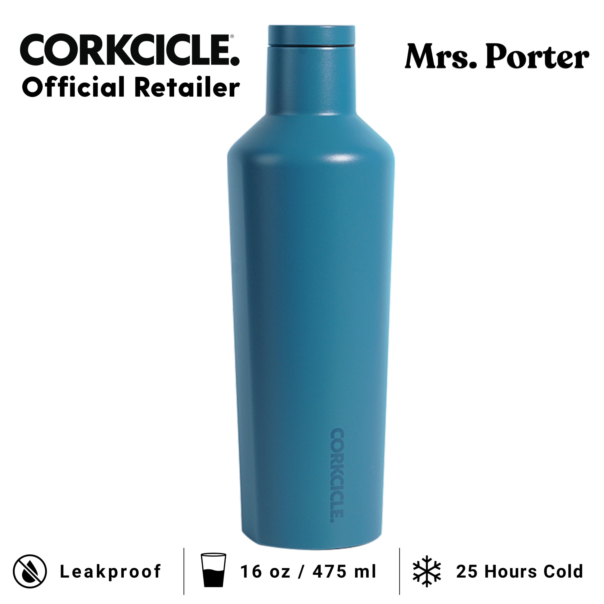 CORKCICLE Canteen 16oz Stainless Water Bottles - Mrs. Porter