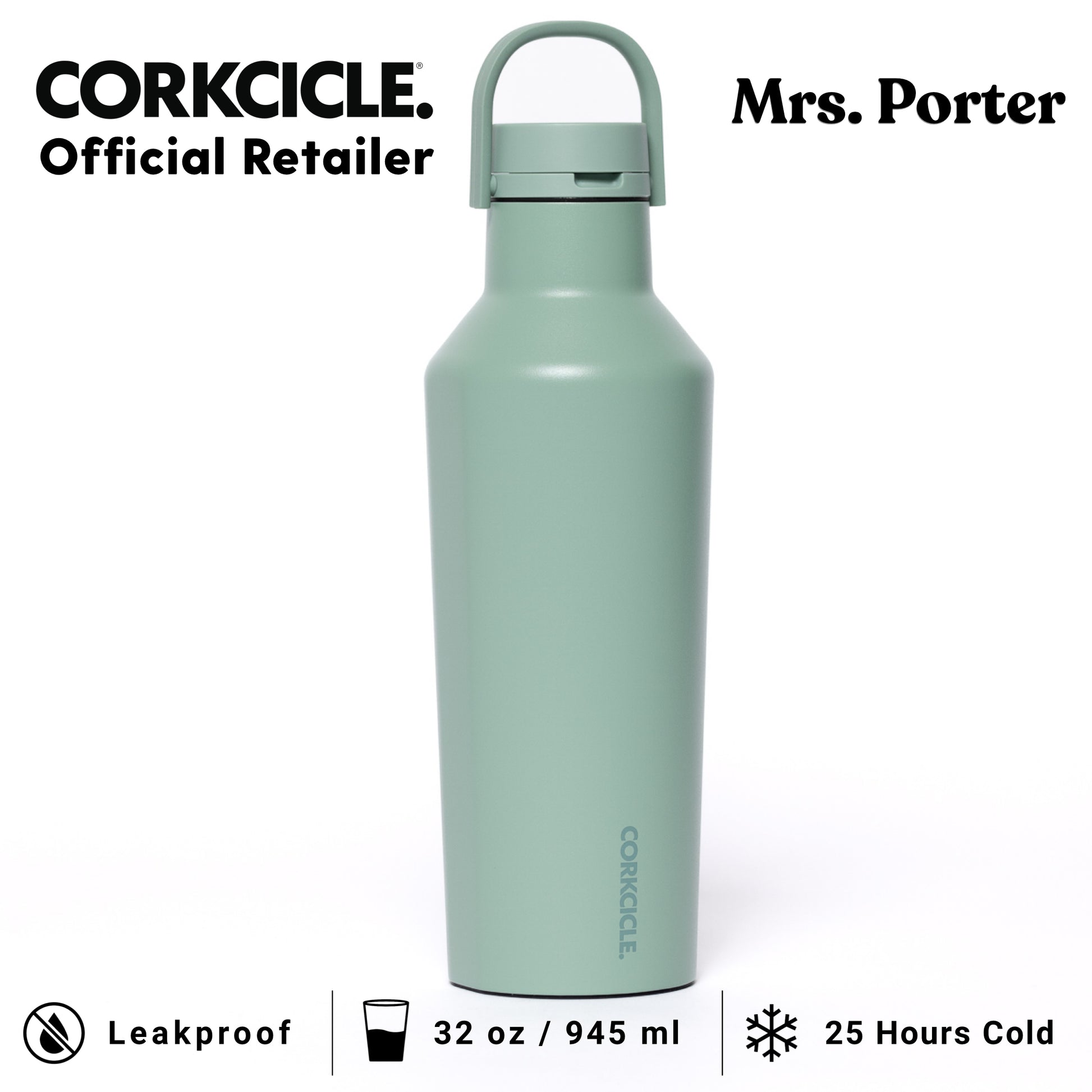 CORKCICLE Sport Canteen 32oz Water Bottle - Mrs. Porter