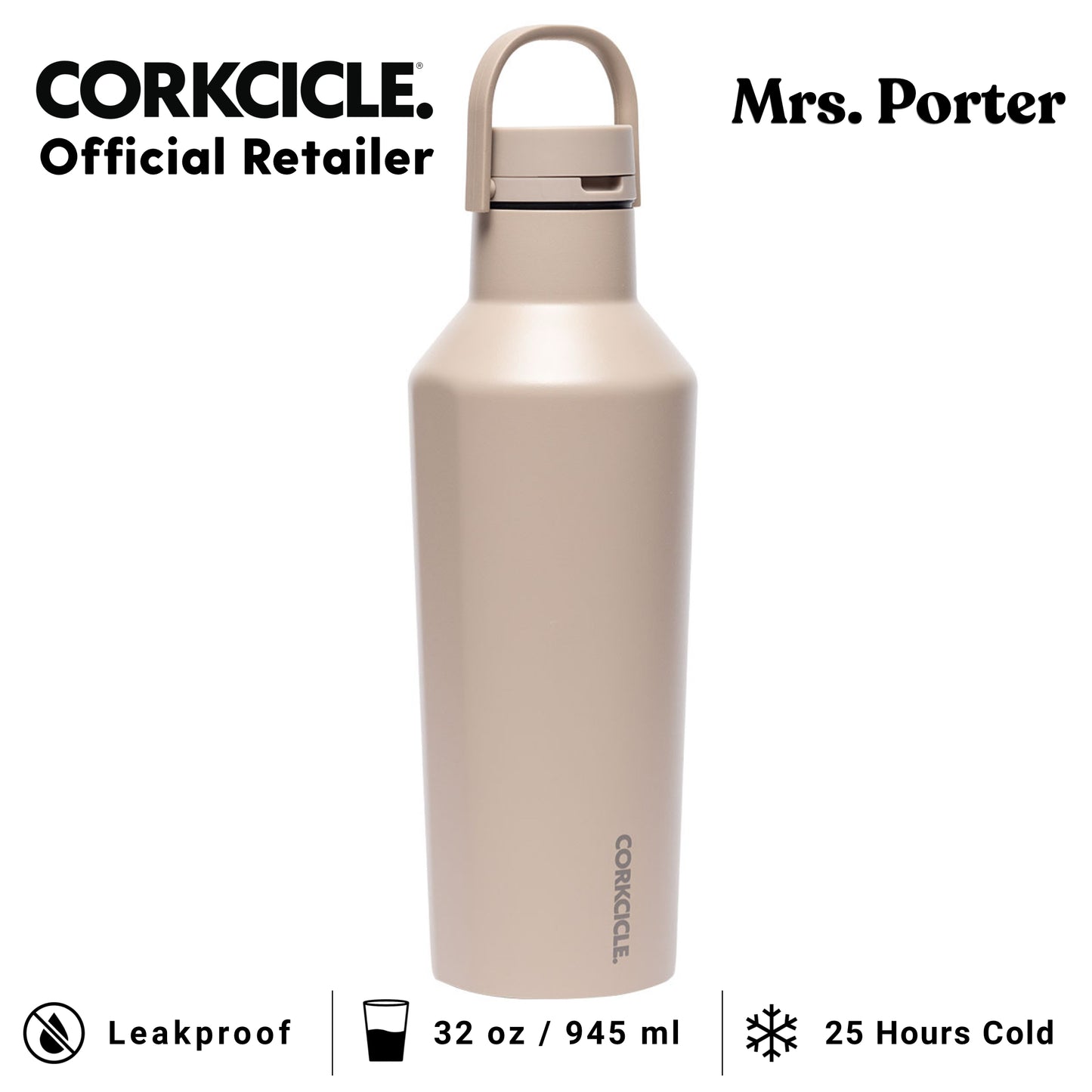 CORKCICLE Sport Canteen 32oz Water Bottle - Mrs. Porter