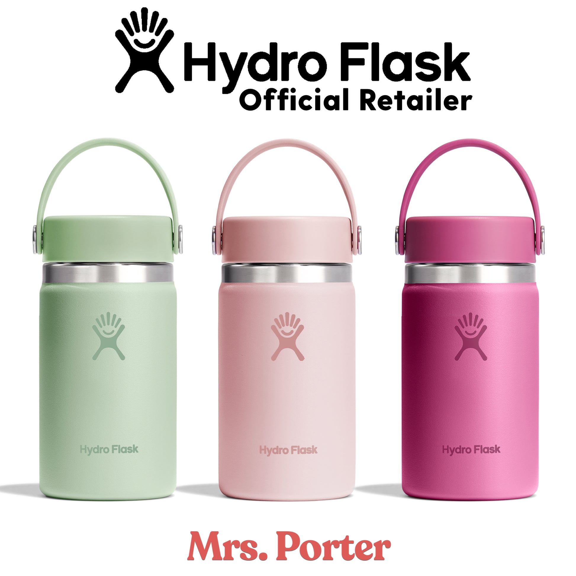 Hydro Flask Tumbler 12oz (354ml) Wide Mouth with Flex Cap - Mrs. Porter
