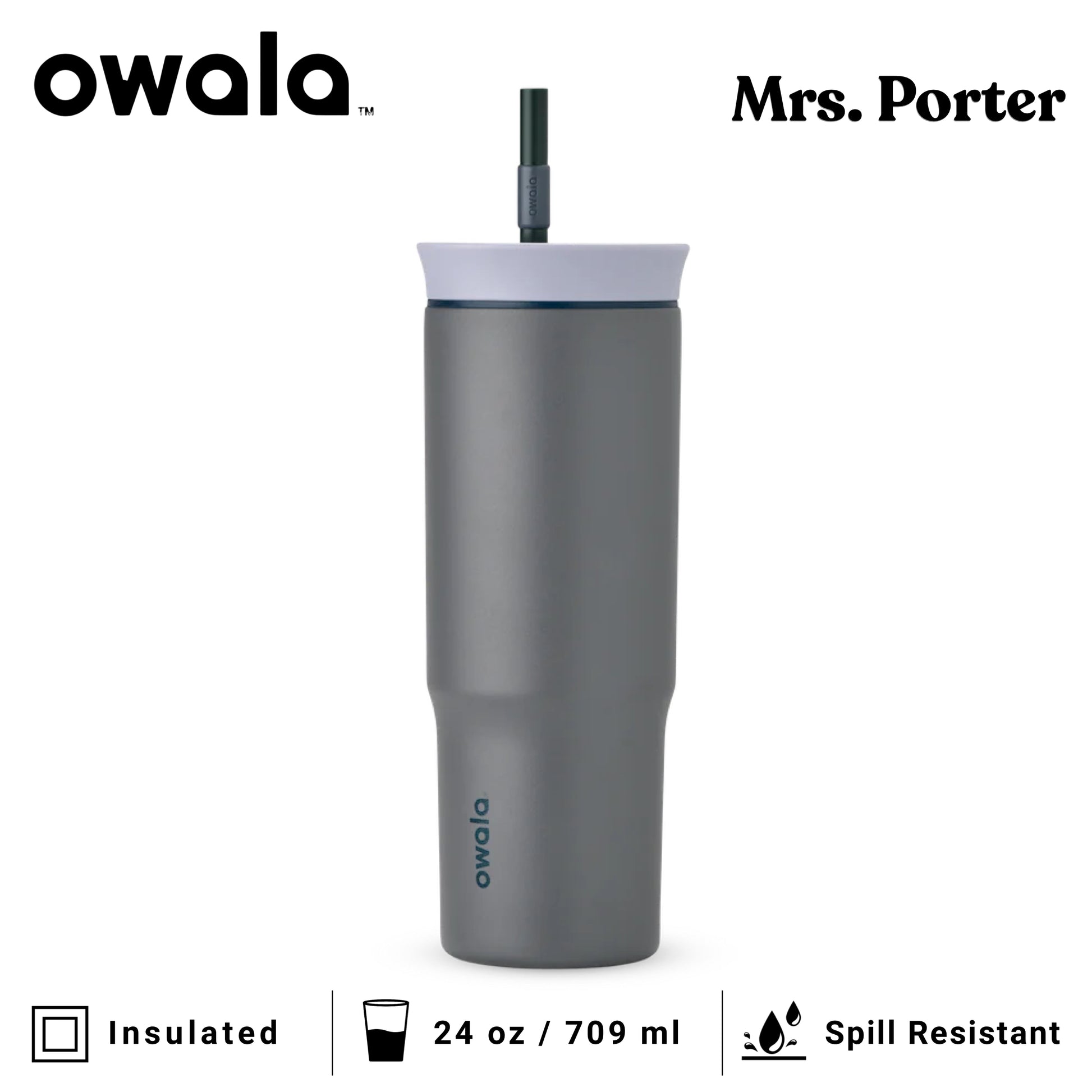Owala 24oz (710ml) Tumbler (Stainless Steel) - Mrs. Porter