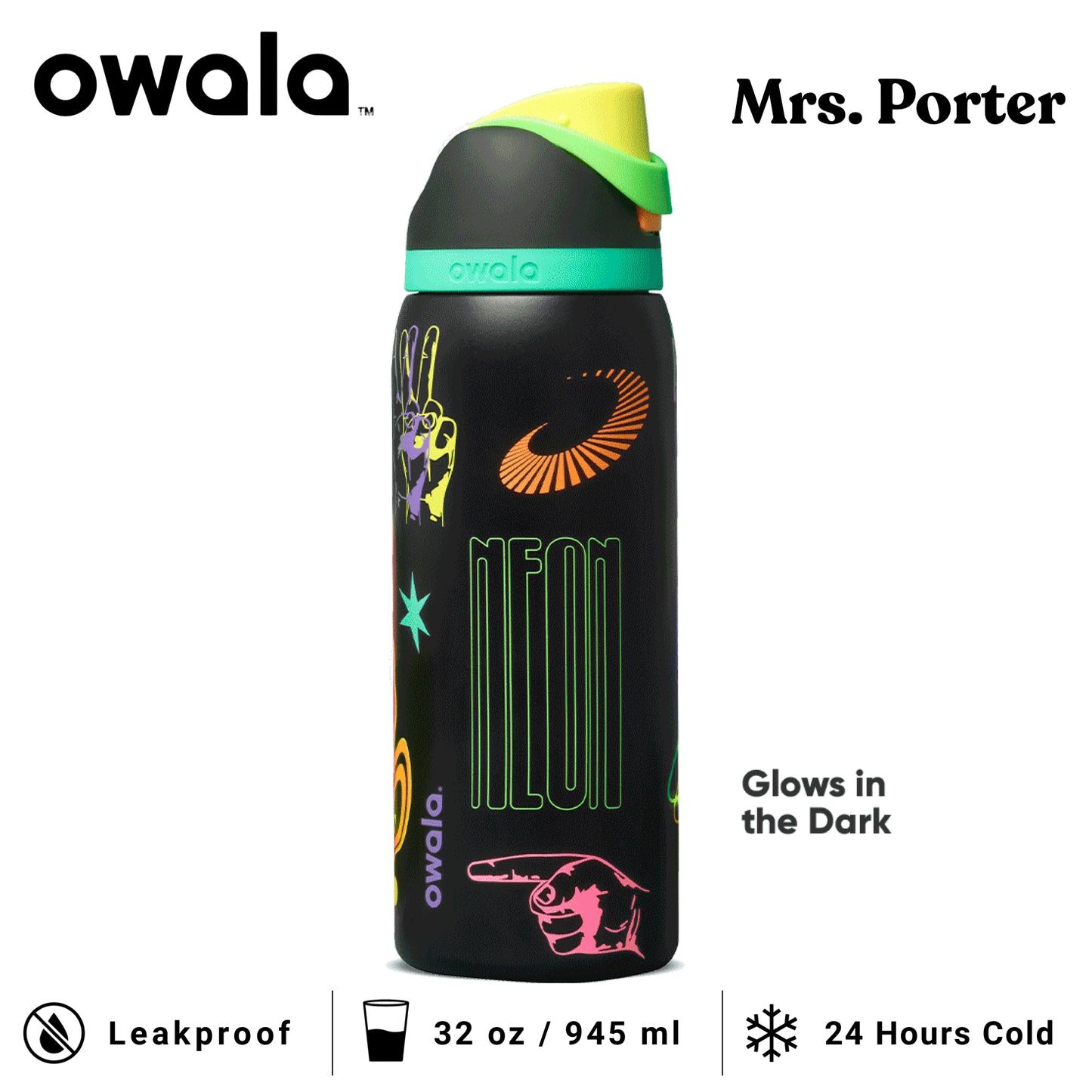 Owala FreeSip 32-Ounce (945ml) Insulated Stainless-Steel Water Bottle