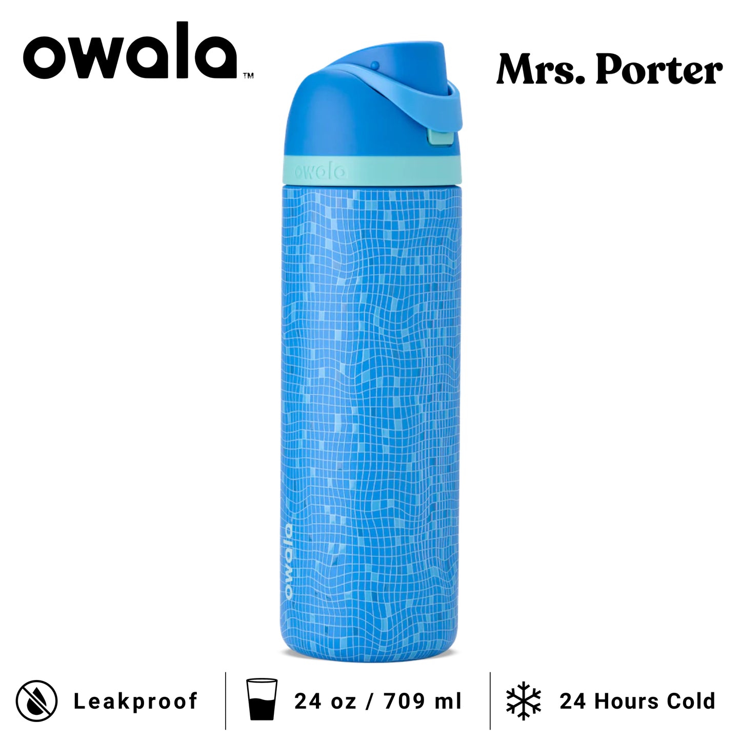 Owala FreeSip 24-Ounce (709ml) Insulated Stainless-Steel Water Bottle