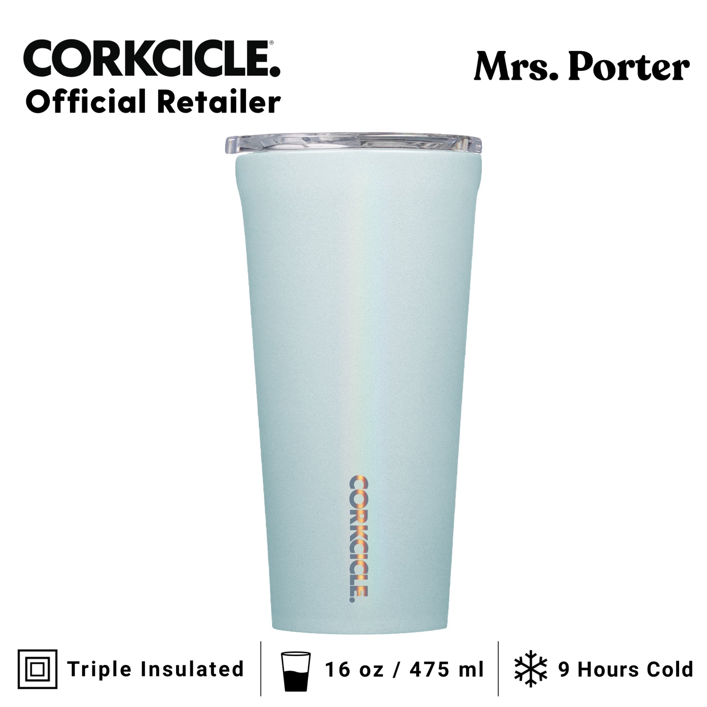 CORKCICLE Tumbler 16oz Stainless Steel Drink Tumbler