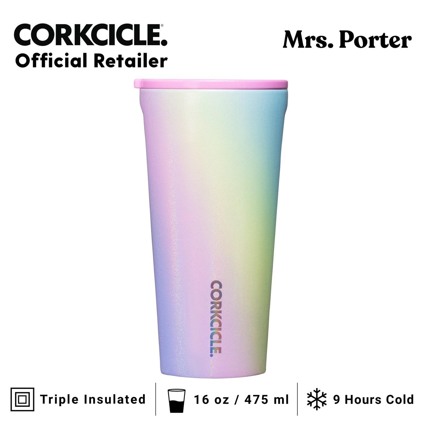 CORKCICLE Tumbler 16oz Stainless Steel Drink Tumbler
