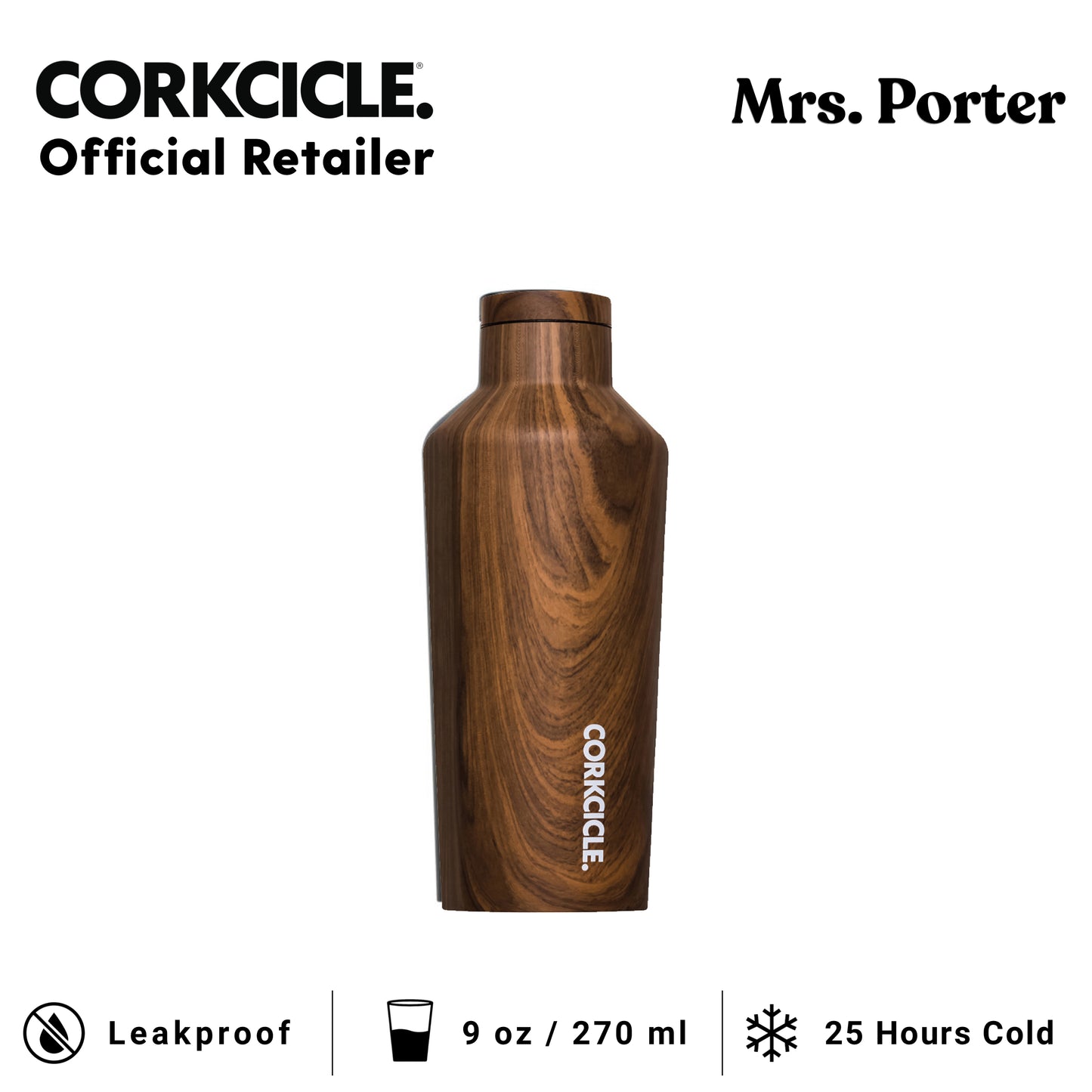 CORKCICLE Canteen 9oz Stainless Water Bottles