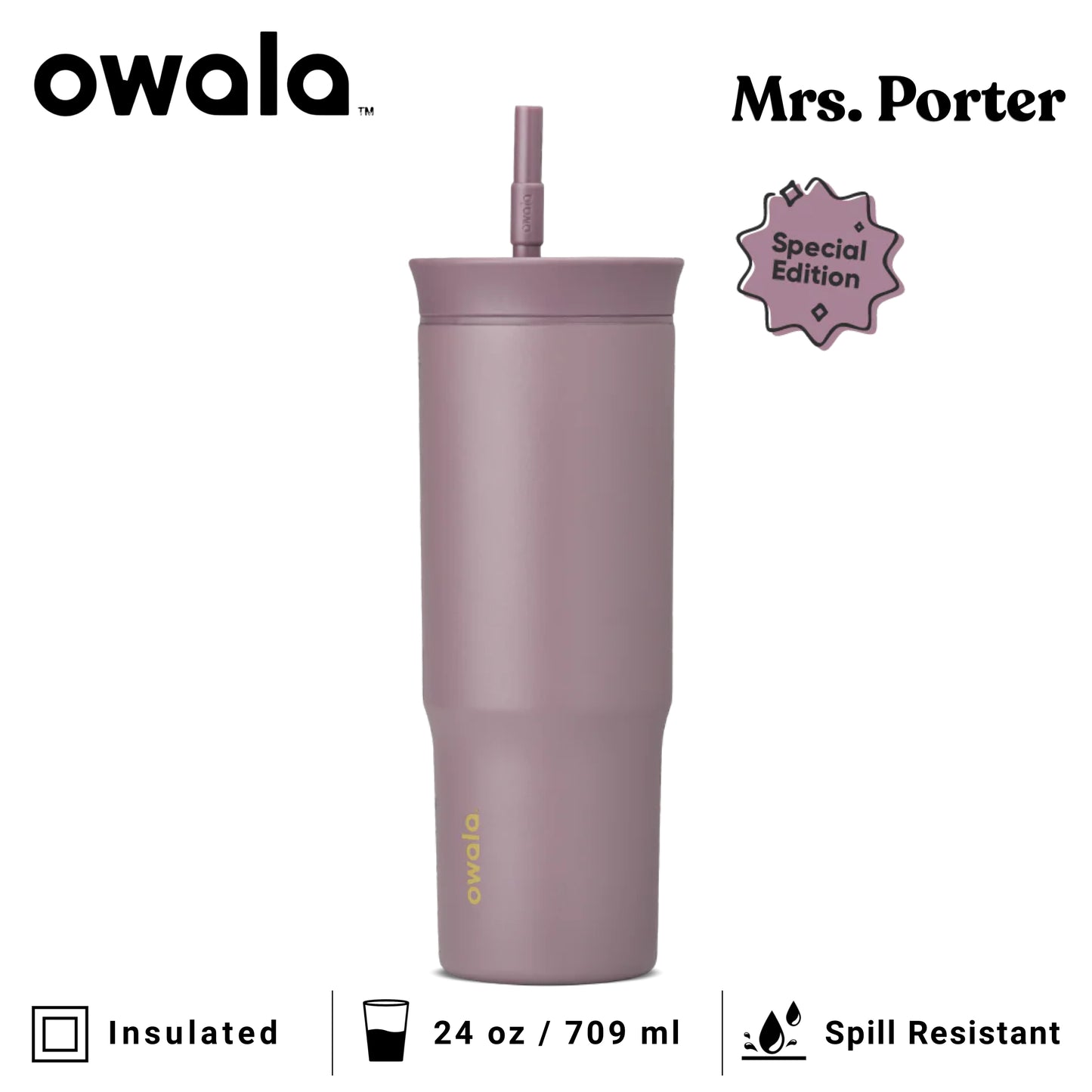 Owala 24oz (710ml) Tumbler (Stainless Steel)