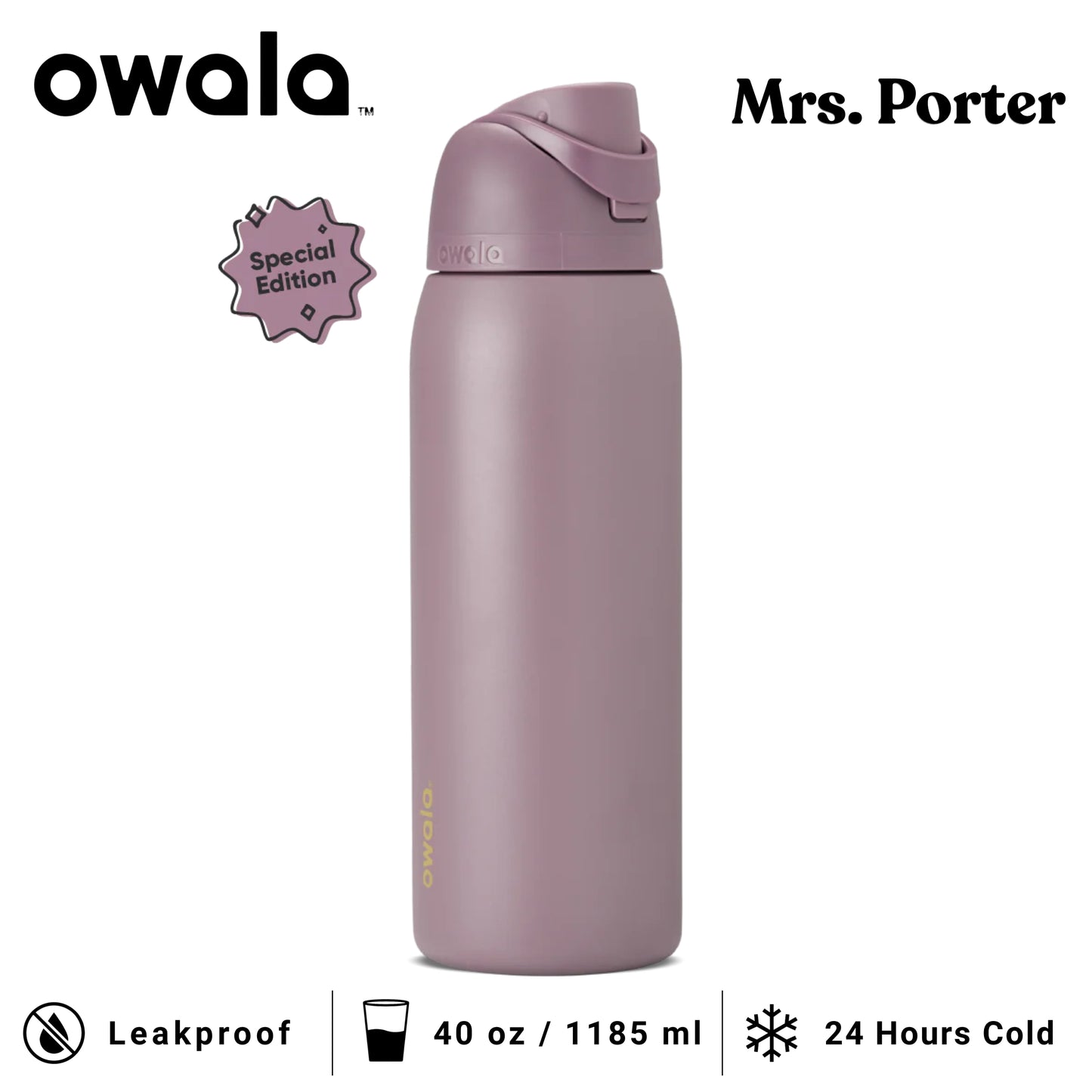 Owala FreeSip 40oz (1183ml) Insulated Stainless-Steel Water Bottle