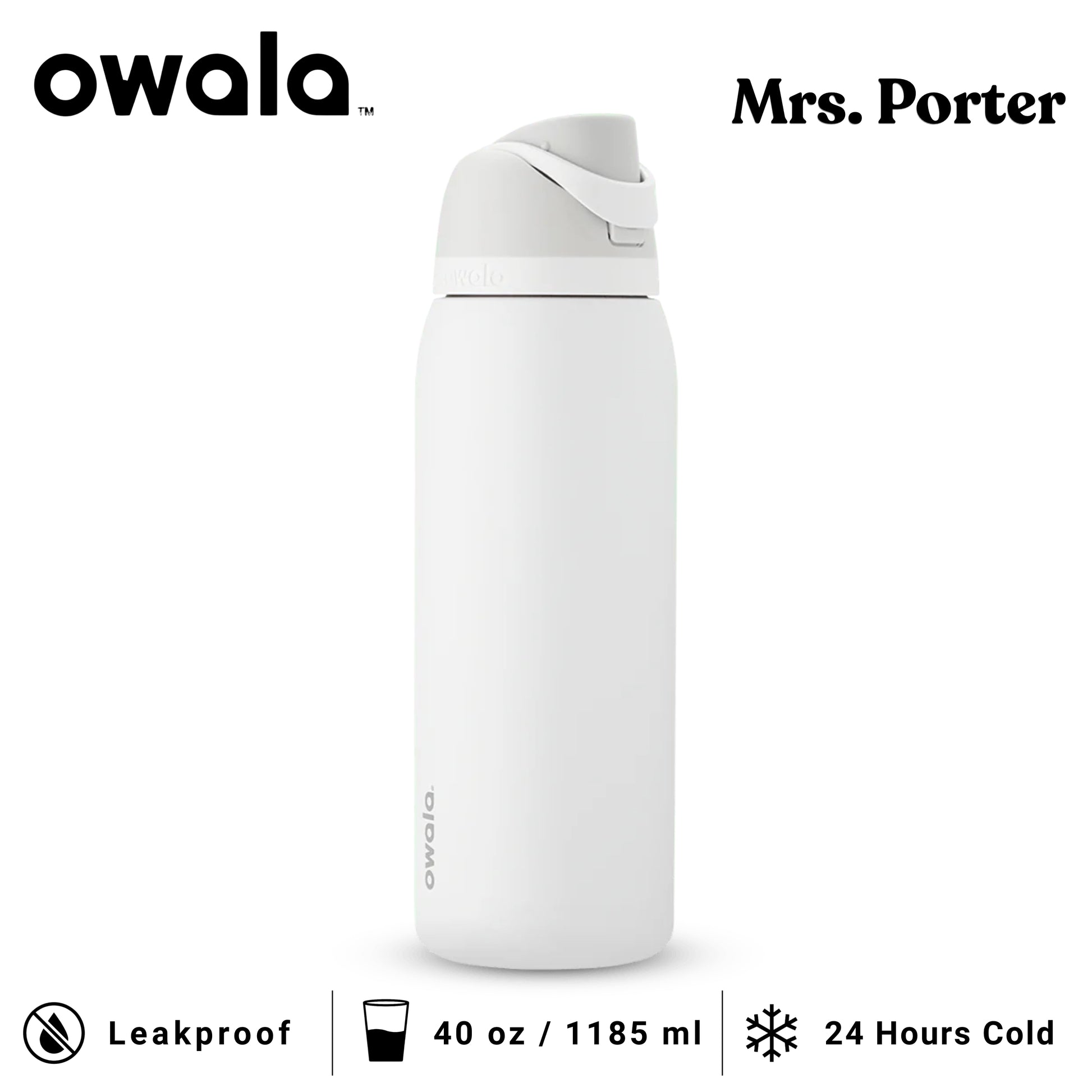 Owala FreeSip 40oz (1183ml) Insulated Stainless-Steel Water Bottle - Mrs. Porter