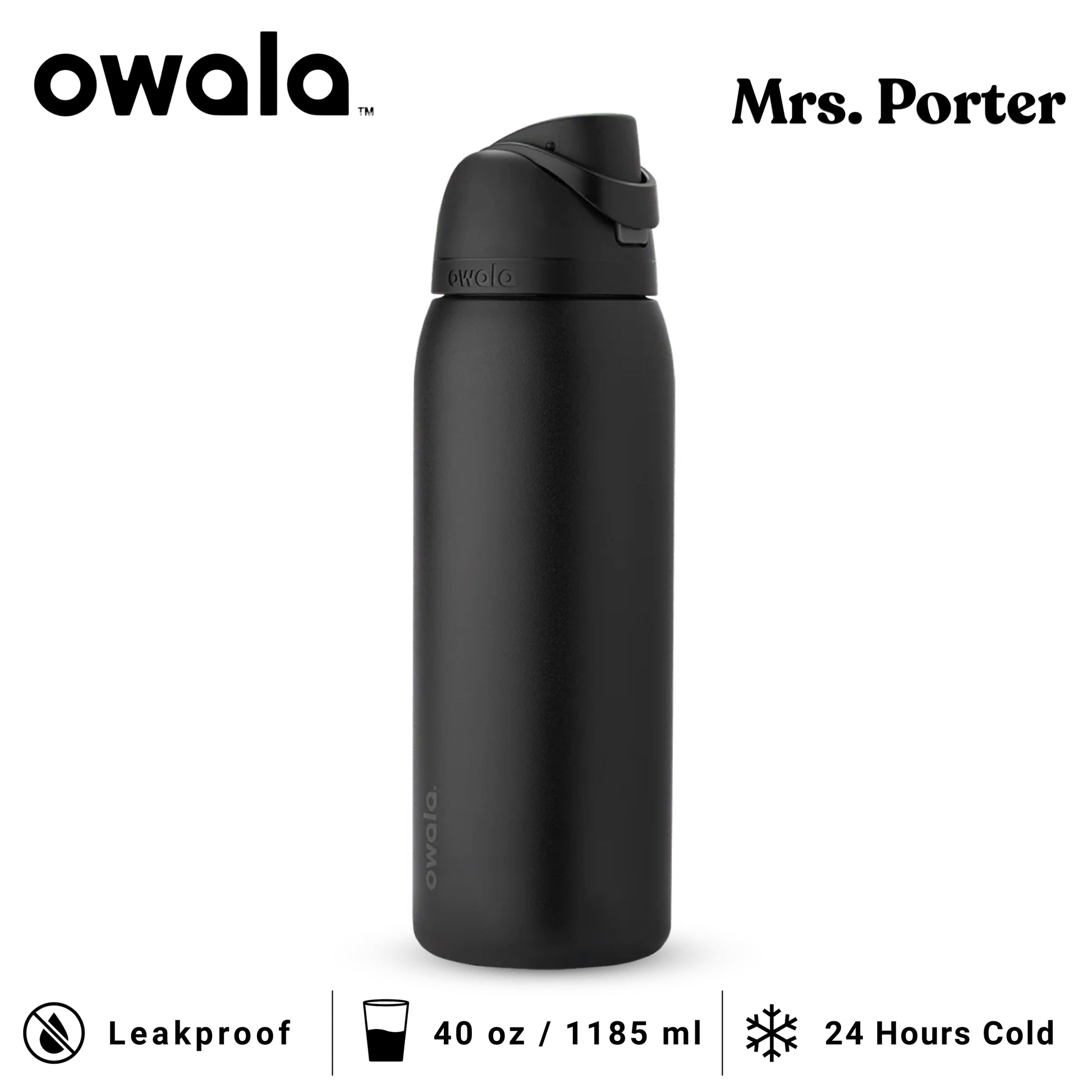 Owala FreeSip 40oz (1183ml) Insulated Stainless-Steel Water Bottle - Mrs. Porter