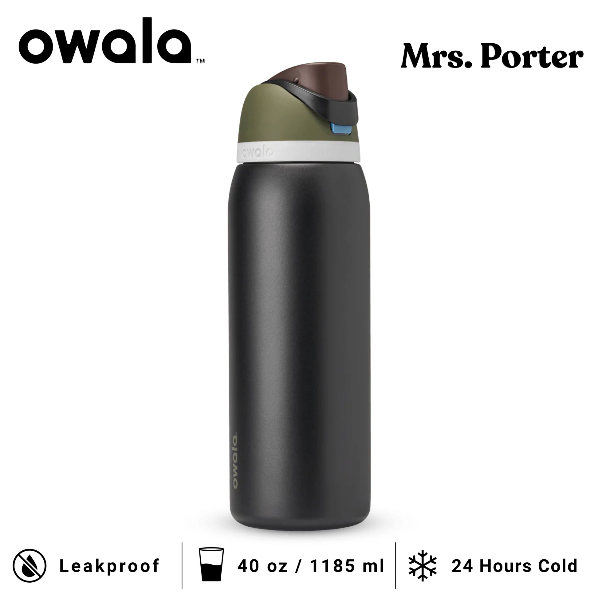 Owala FreeSip 40oz (1183ml) Insulated Stainless-Steel Water Bottle - Mrs. Porter