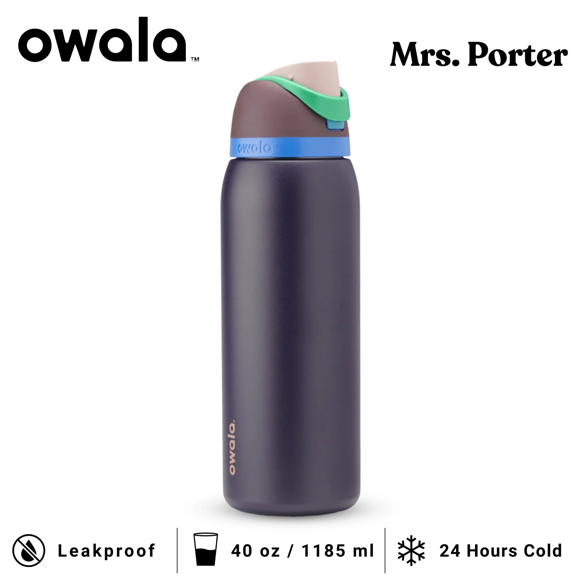 Owala FreeSip 40oz (1183ml) Insulated Stainless-Steel Water Bottle - Mrs. Porter