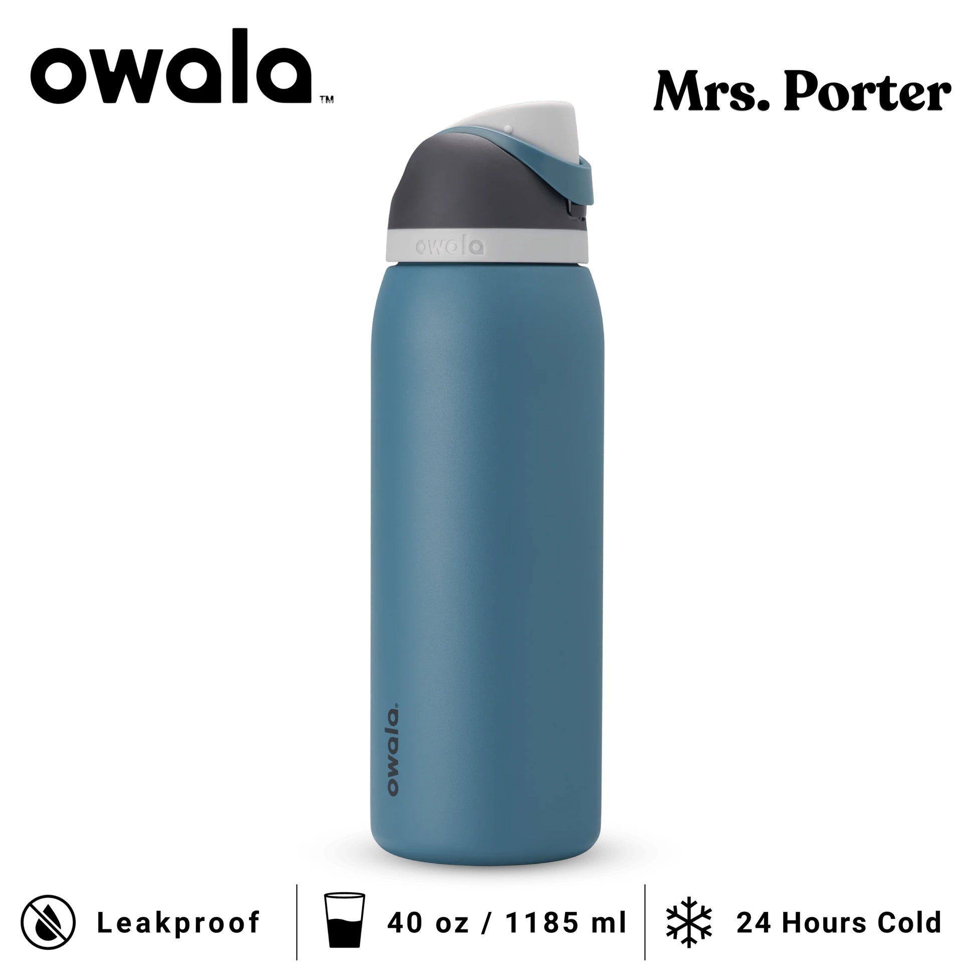 Owala FreeSip 40oz (1183ml) Insulated Stainless-Steel Water Bottle - Mrs. Porter
