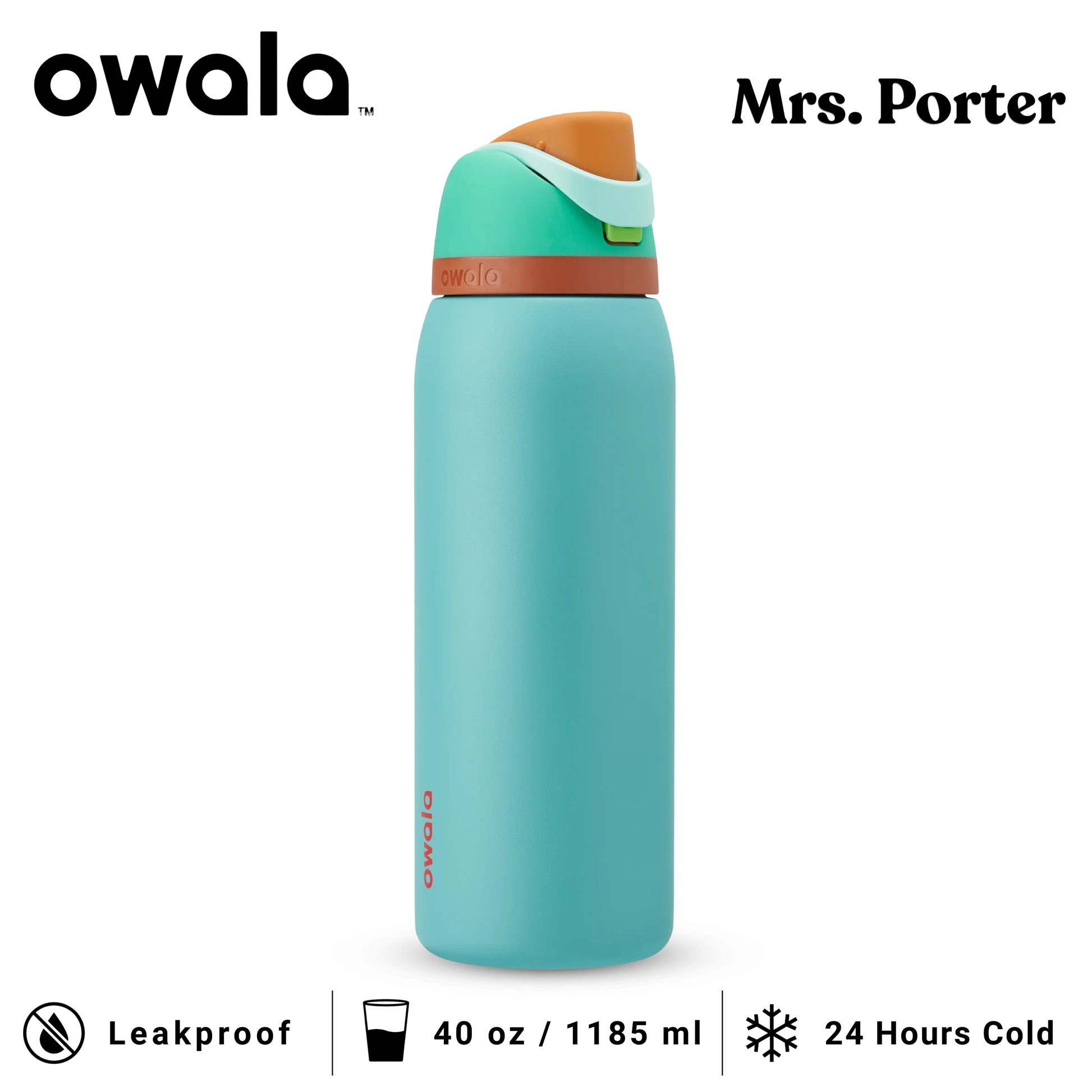 Owala FreeSip 40oz (1183ml) Insulated Stainless-Steel Water Bottle - Mrs. Porter
