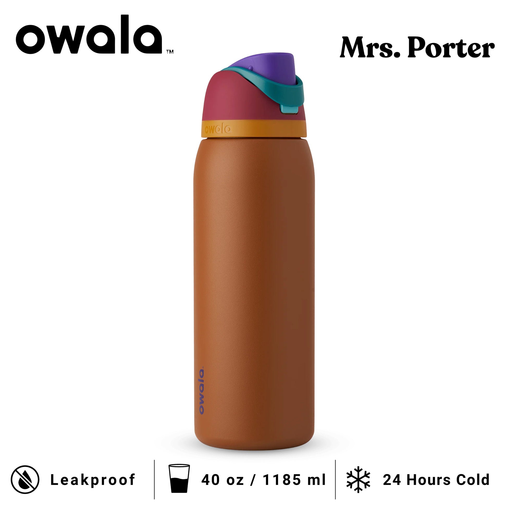 Owala FreeSip 40oz (1183ml) Insulated Stainless-Steel Water Bottle - Mrs. Porter