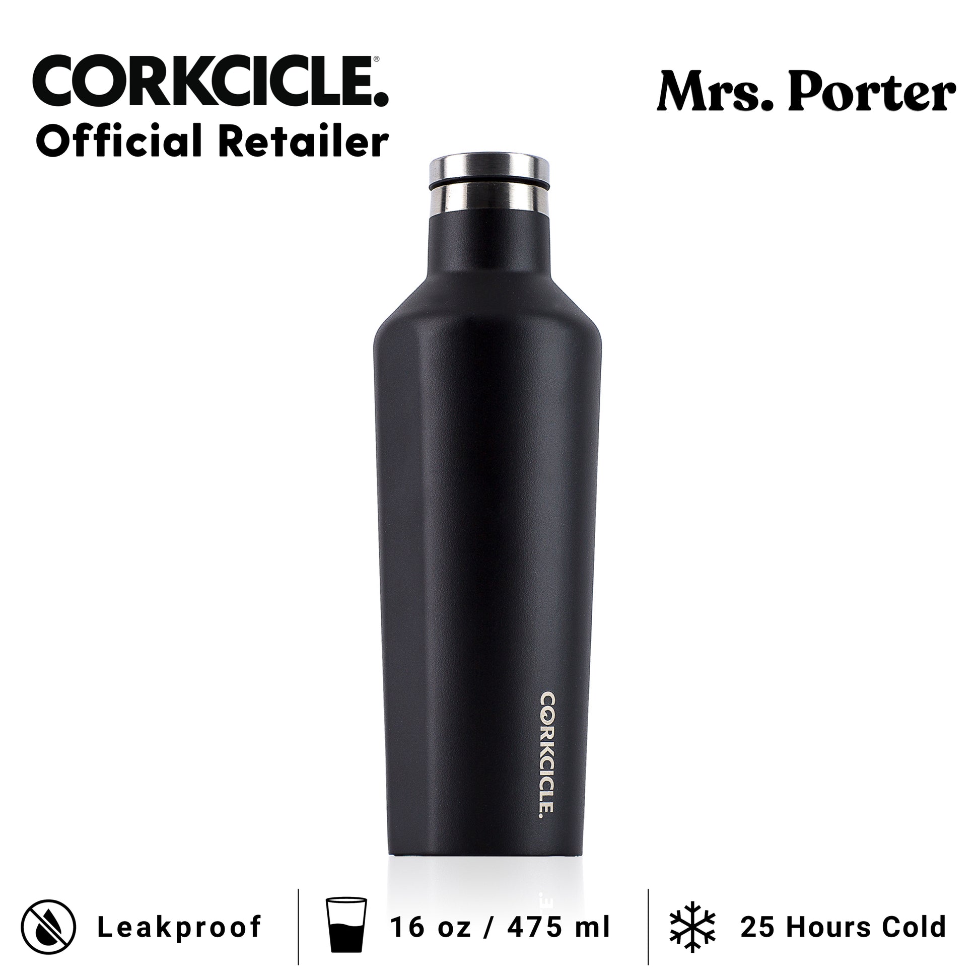 CORKCICLE Canteen 16oz Stainless Water Bottles - Mrs. Porter