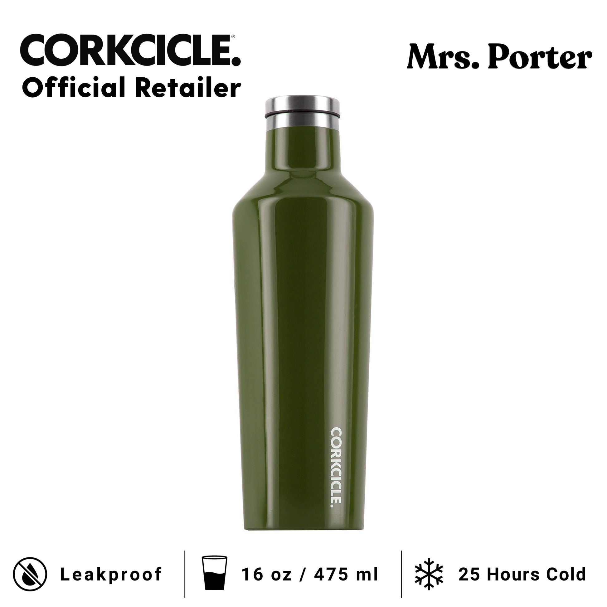 CORKCICLE Canteen 16oz Stainless Water Bottles - Mrs. Porter