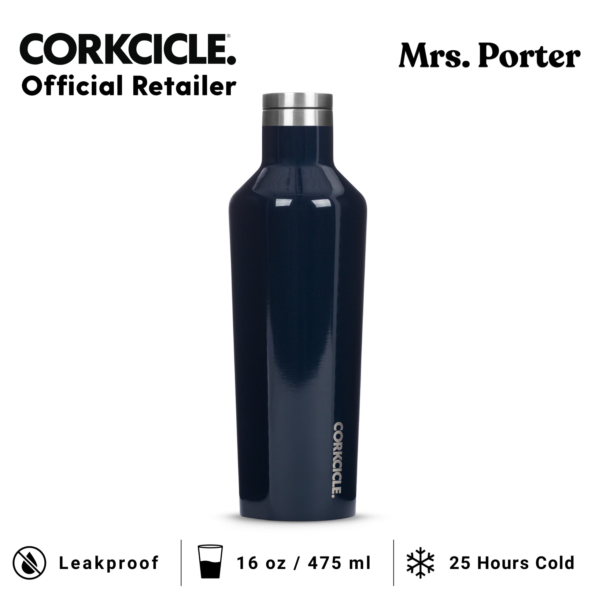 CORKCICLE Canteen 16oz Stainless Water Bottles - Mrs. Porter