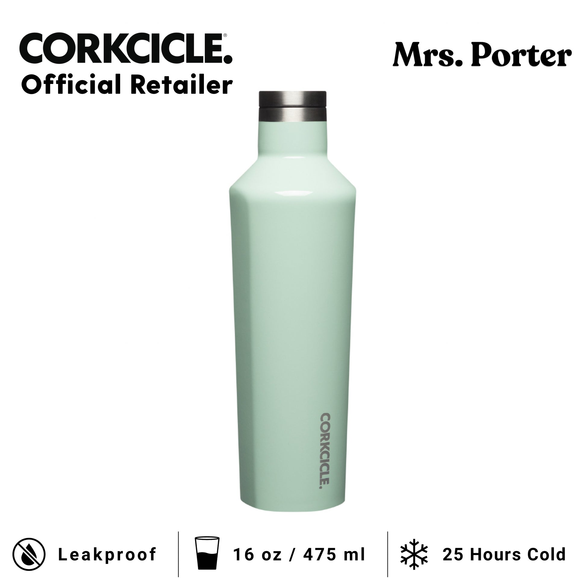 CORKCICLE Canteen 16oz Stainless Water Bottles - Mrs. Porter