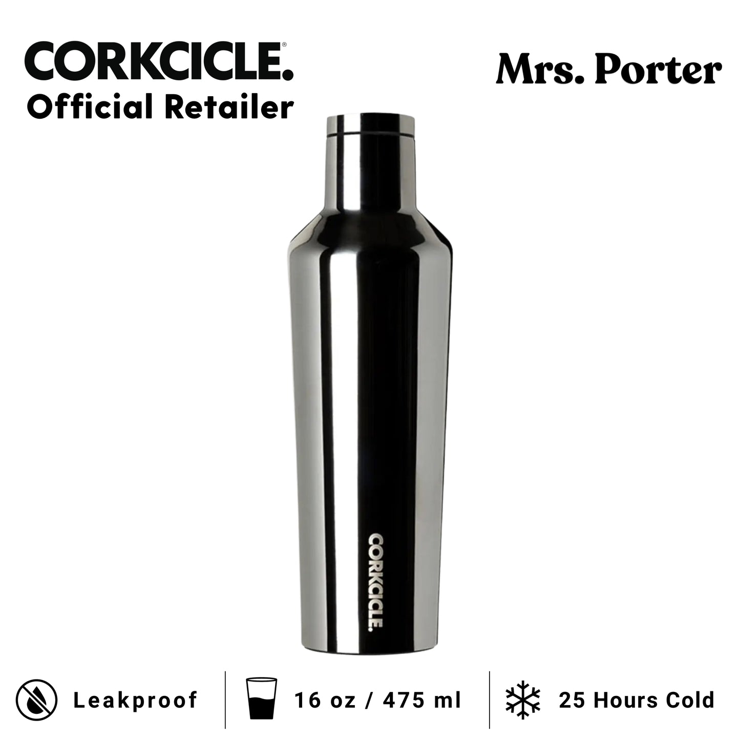 CORKCICLE Canteen 16oz Stainless Water Bottles - Mrs. Porter