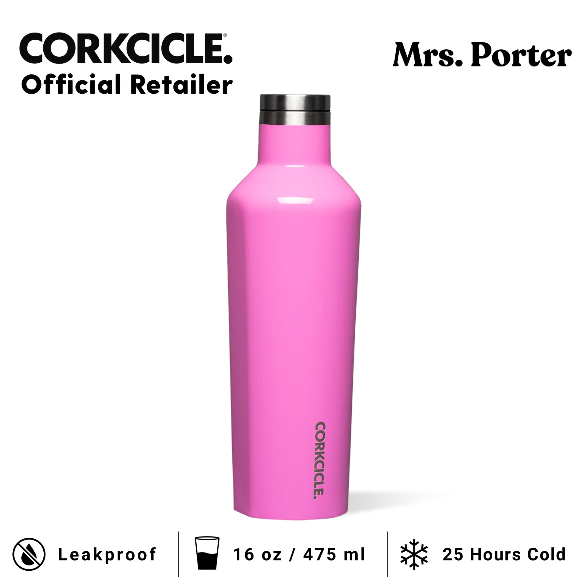 CORKCICLE Canteen 16oz Stainless Water Bottles - Mrs. Porter