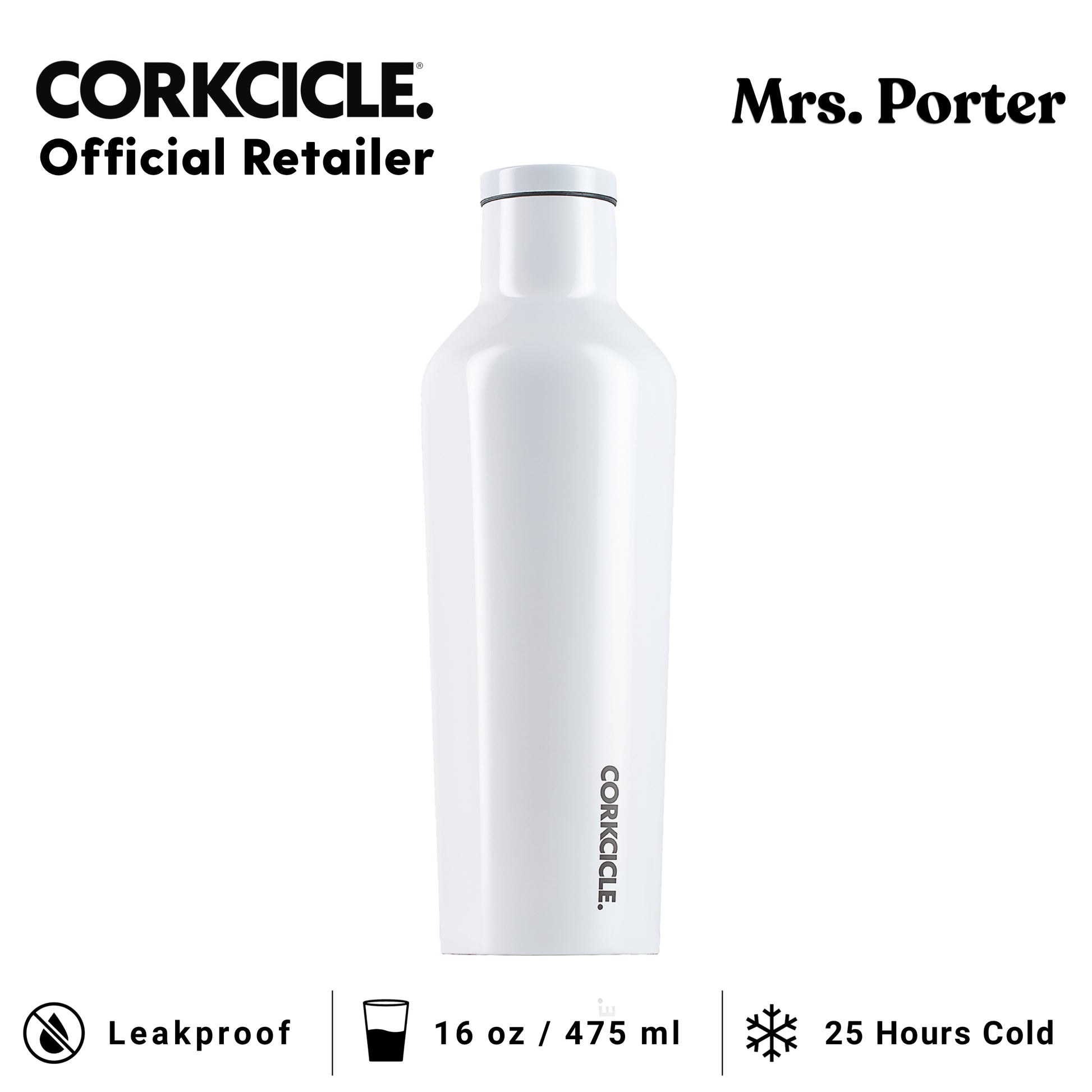 CORKCICLE Canteen 16oz Stainless Water Bottles - Mrs. Porter