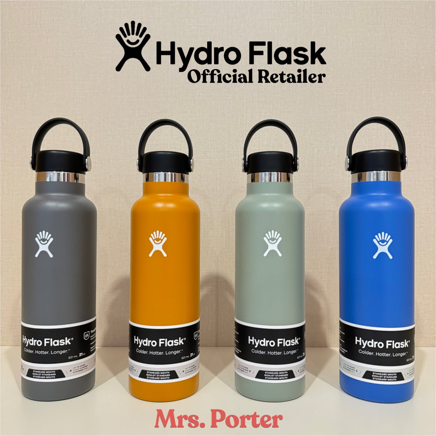 Hydro Flask Tumbler 21oz (621ml) Standard Mouth with Flex Cap - Mrs. Porter