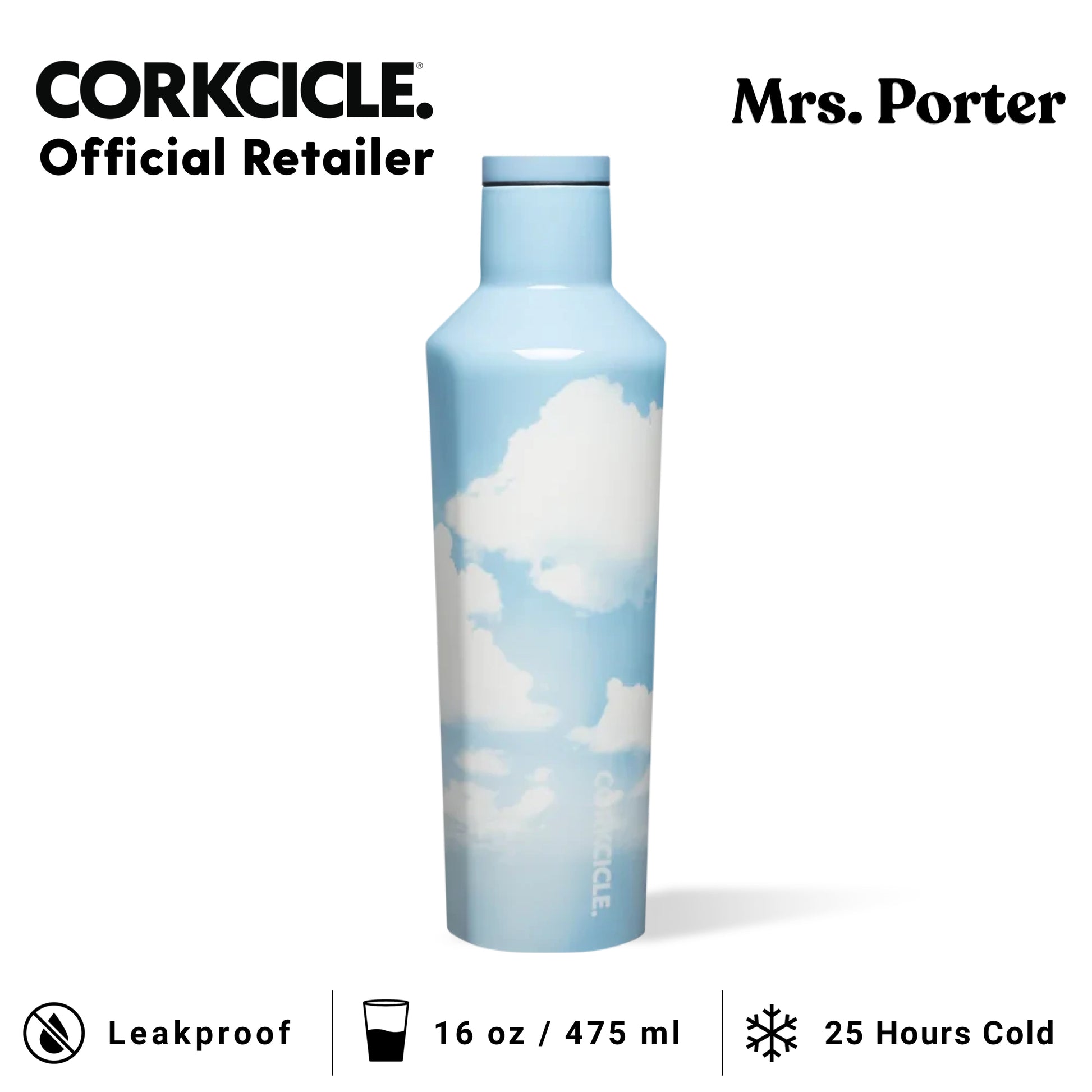 CORKCICLE Canteen 16oz Stainless Water Bottles - Mrs. Porter