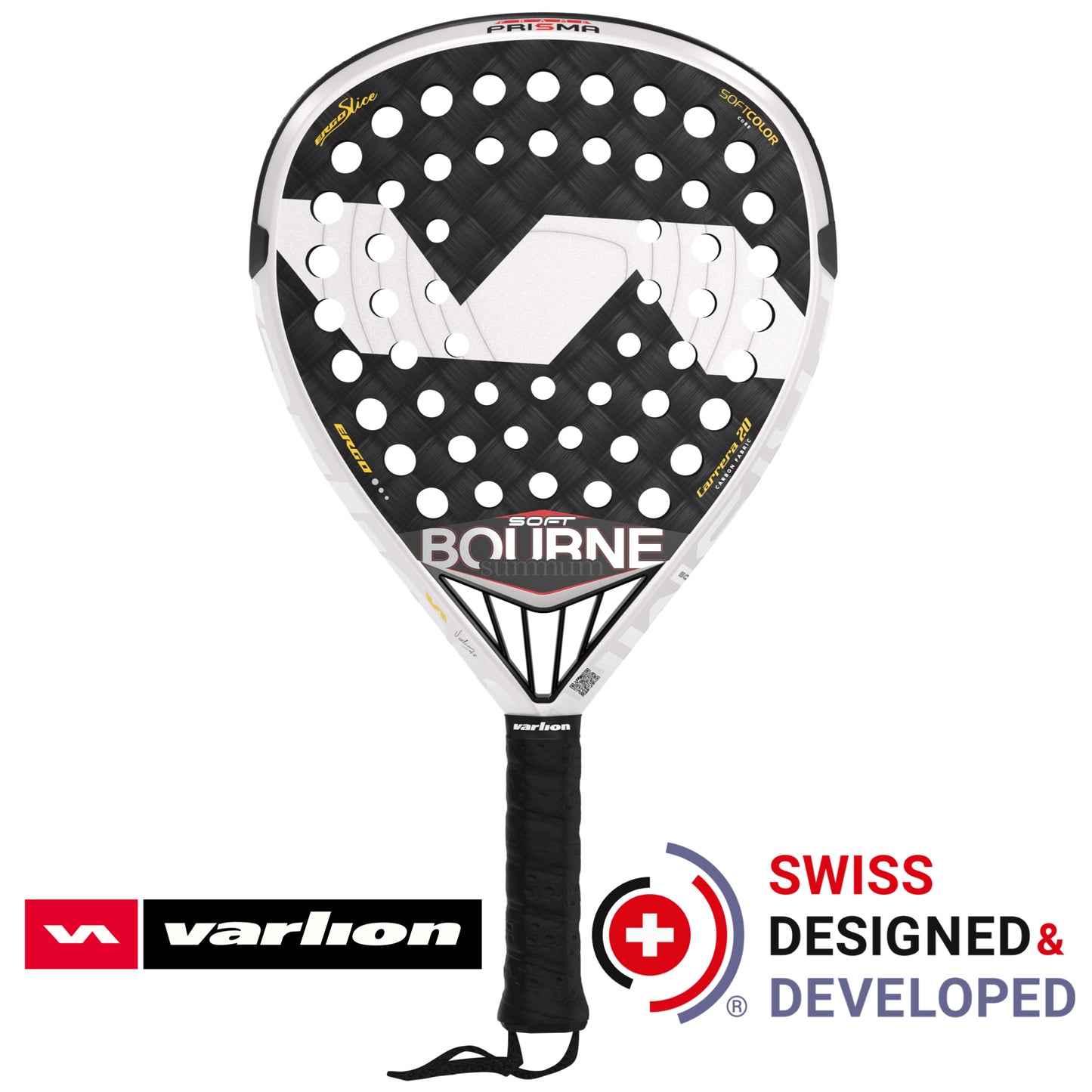 VARLION BOURNE PRISMA CARBON SOFT PADEL RACKET