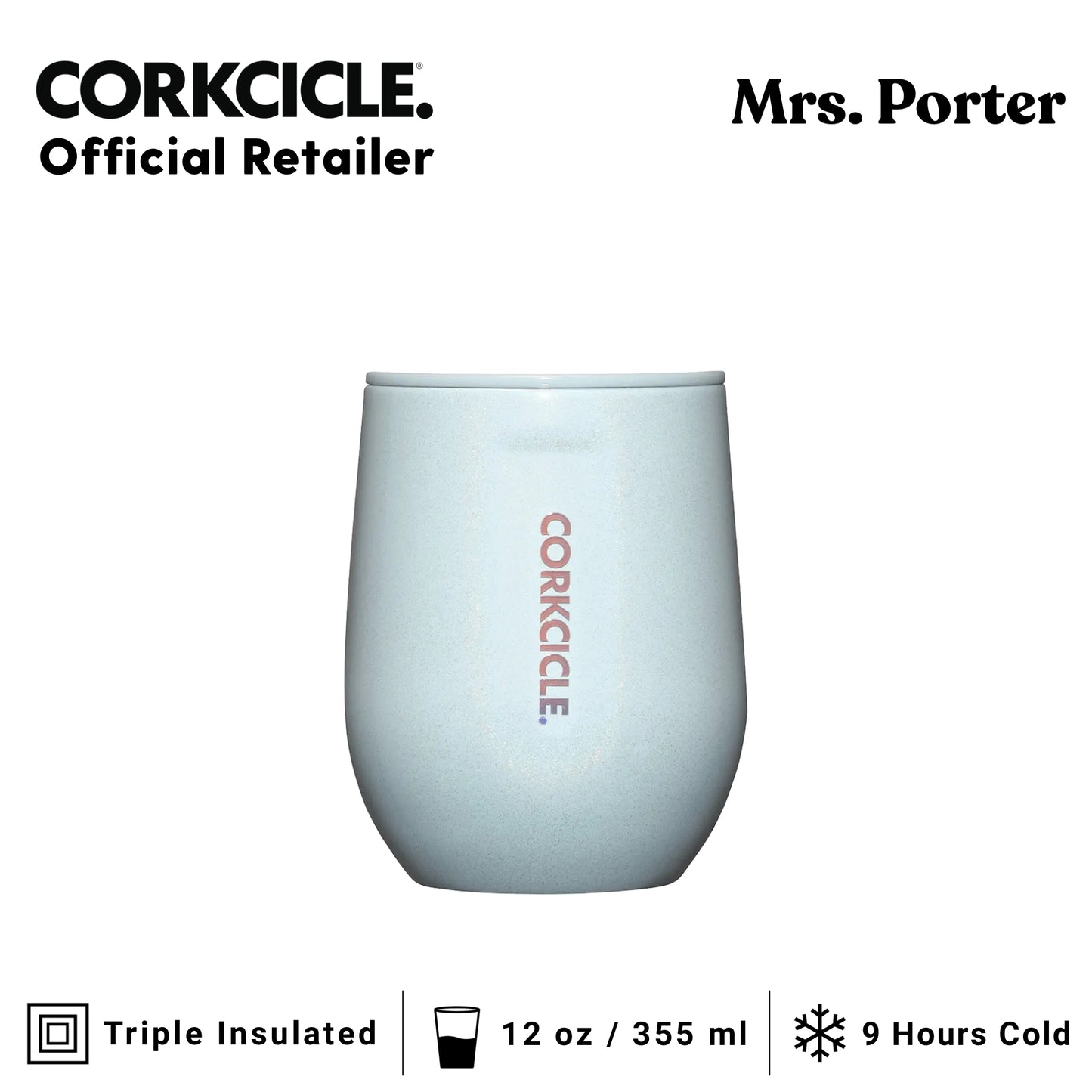 CORKCICLE Stemless 12oz Stainless Steel Drink Tumbler