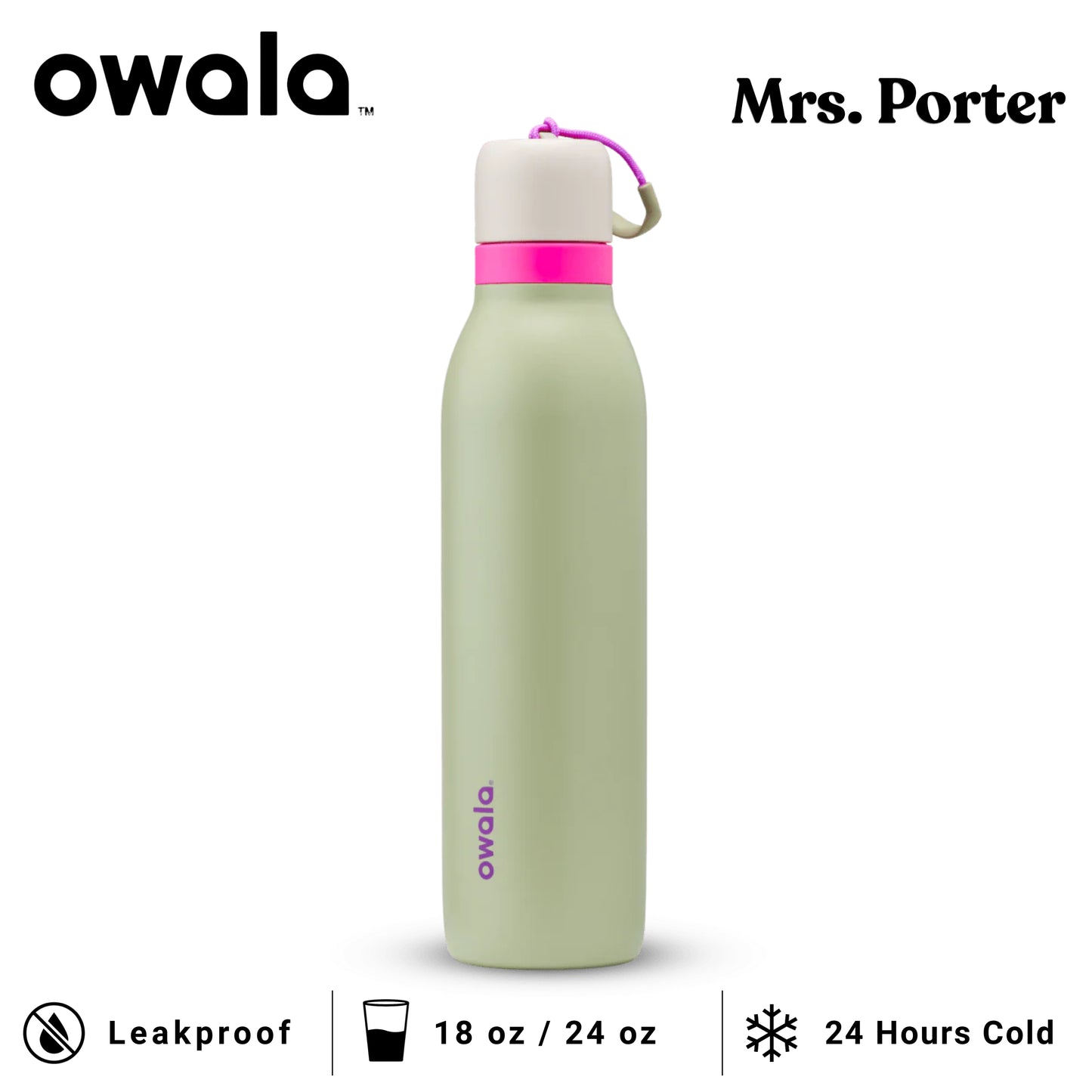 Owala FreeSip Twist Insulated Stainless Steel Water Bottle - Mrs. Porter