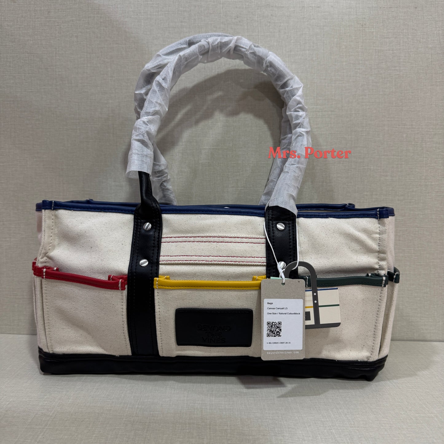 Beyond the Vines BTV Leather Canvas Carryall