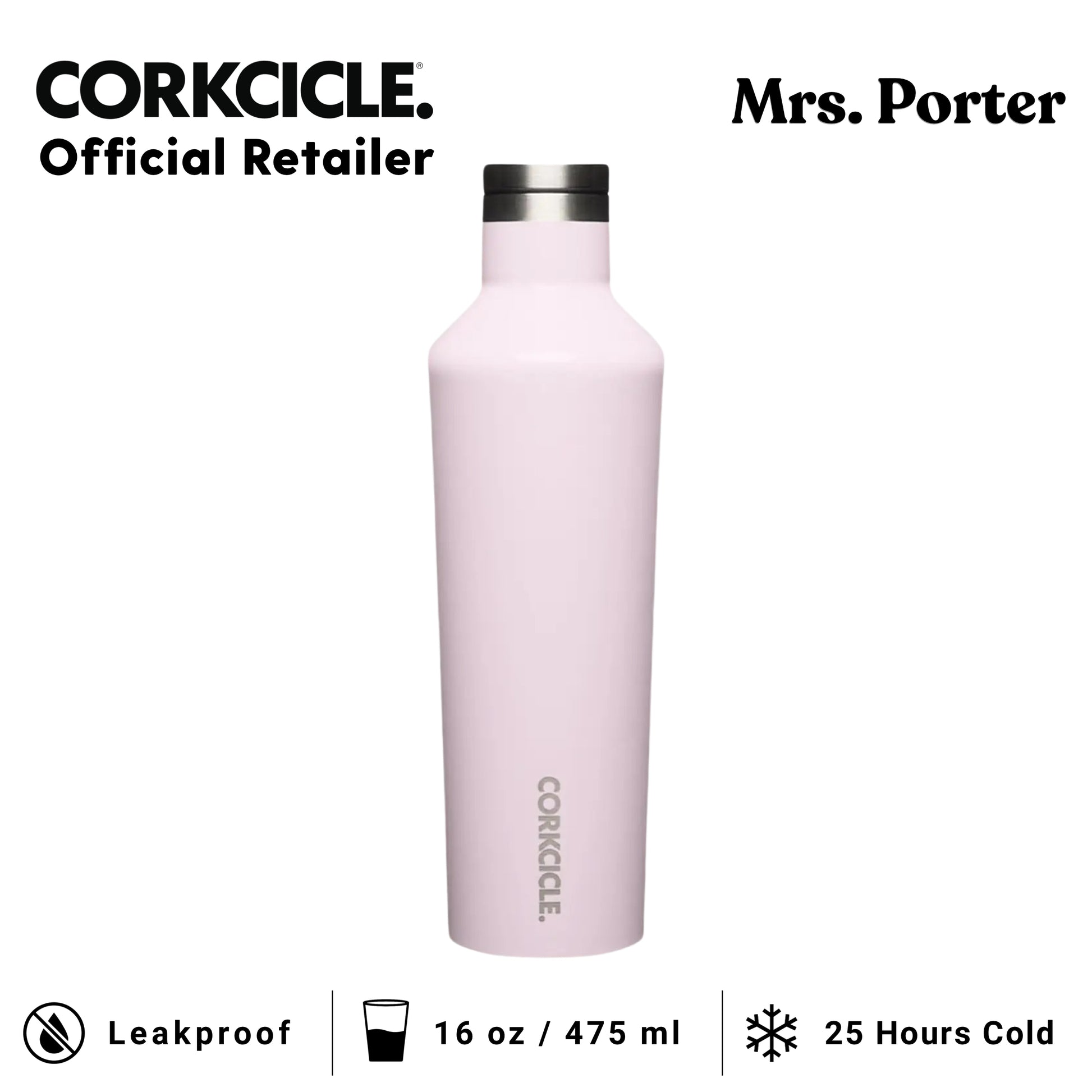 CORKCICLE Canteen 16oz Stainless Water Bottles - Mrs. Porter